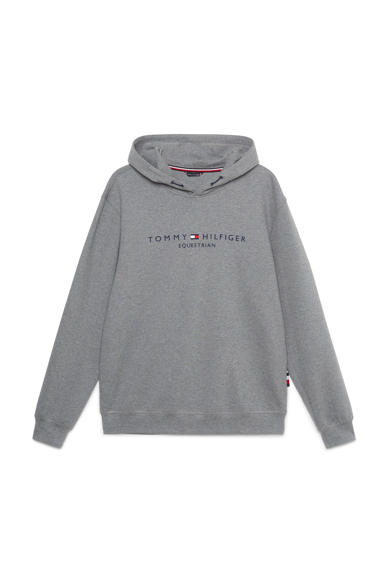 Grey Mélange Tommy Hilfiger Equestrian Williamsburg hoodie met motief