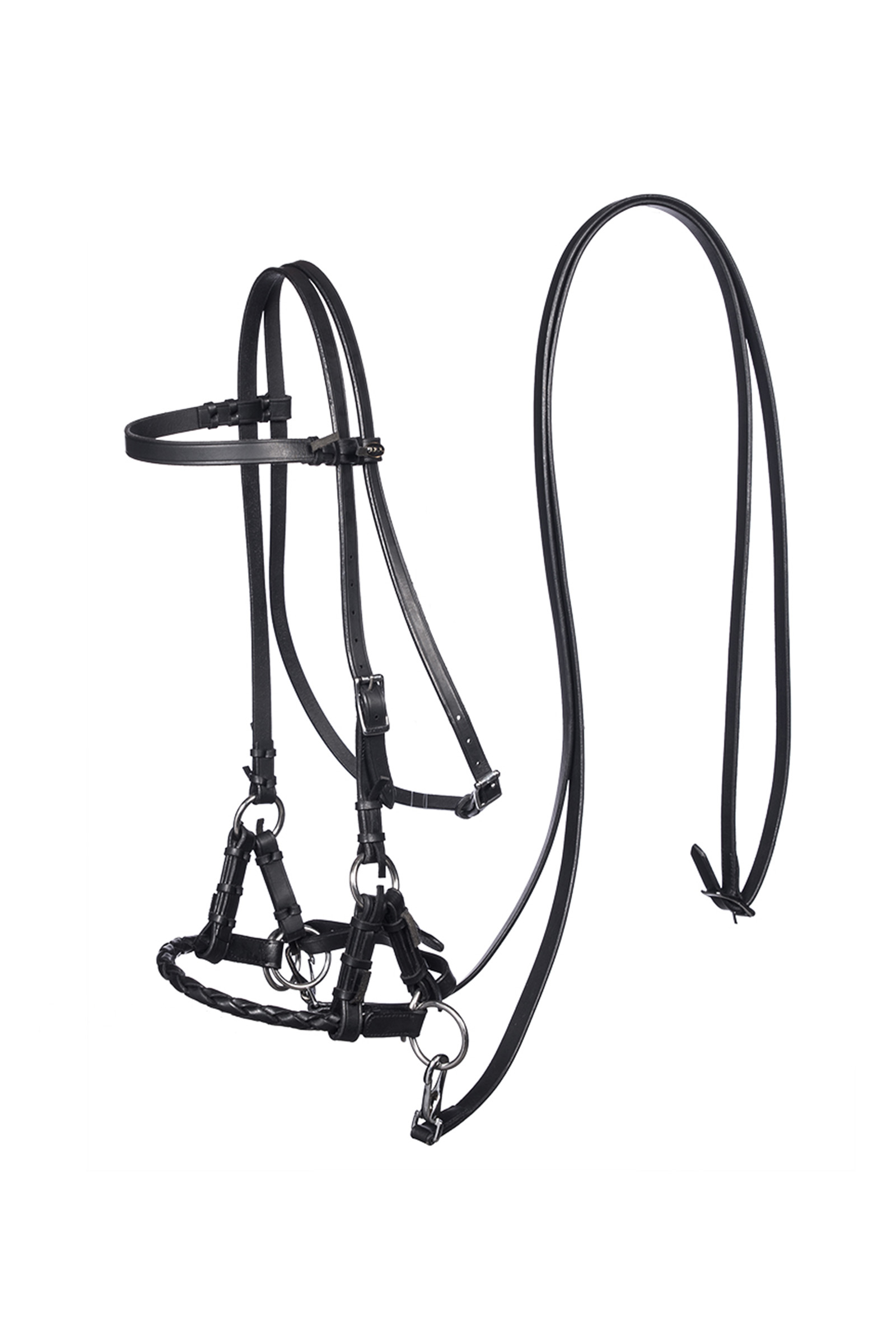 F.R.A. Freedom Riding Articles Pariba Sidepull (System 3) geweven neusriem, met teugels