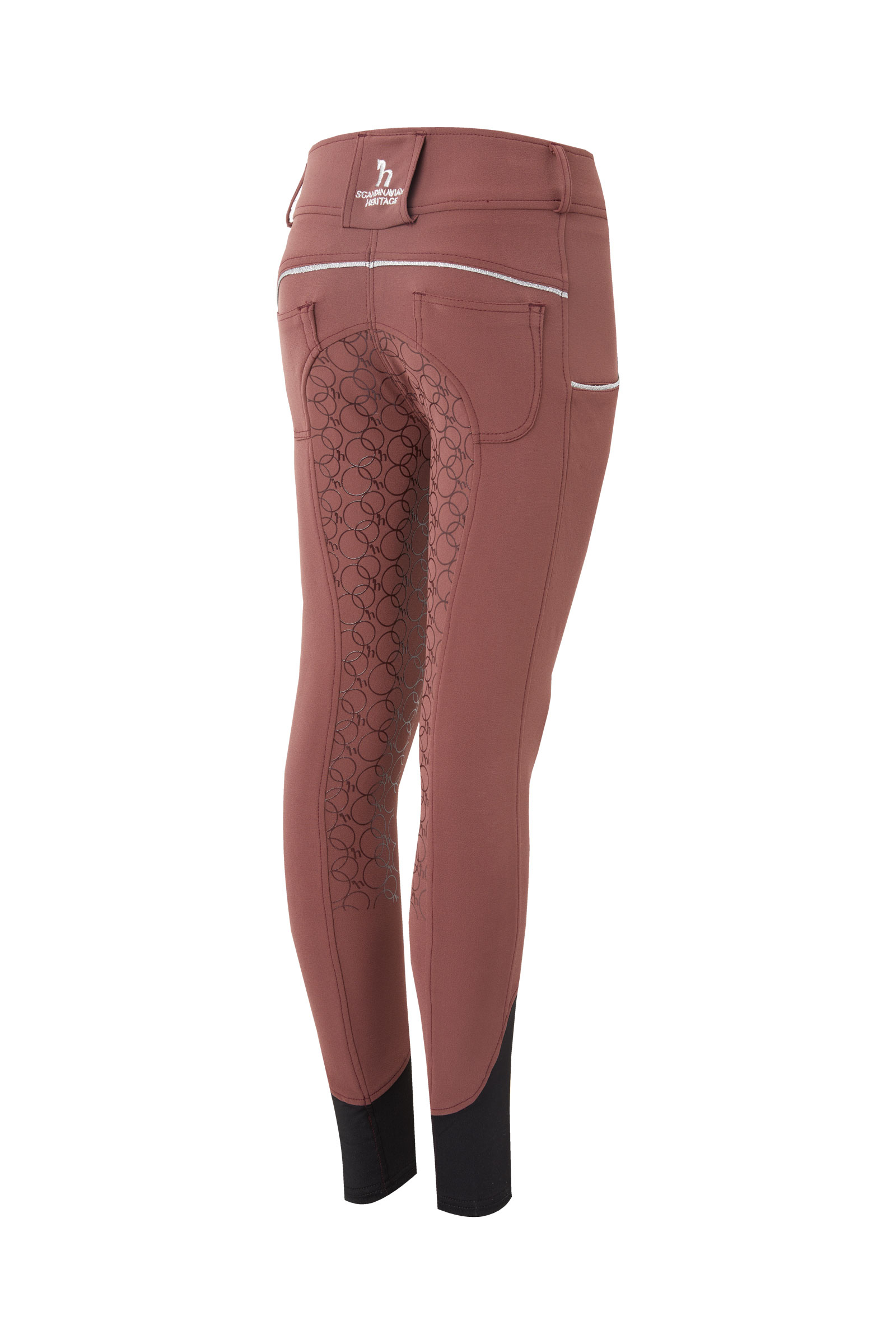 Horze Leighton fullgrip siliconen rijbroek met telefoonzak, tieners