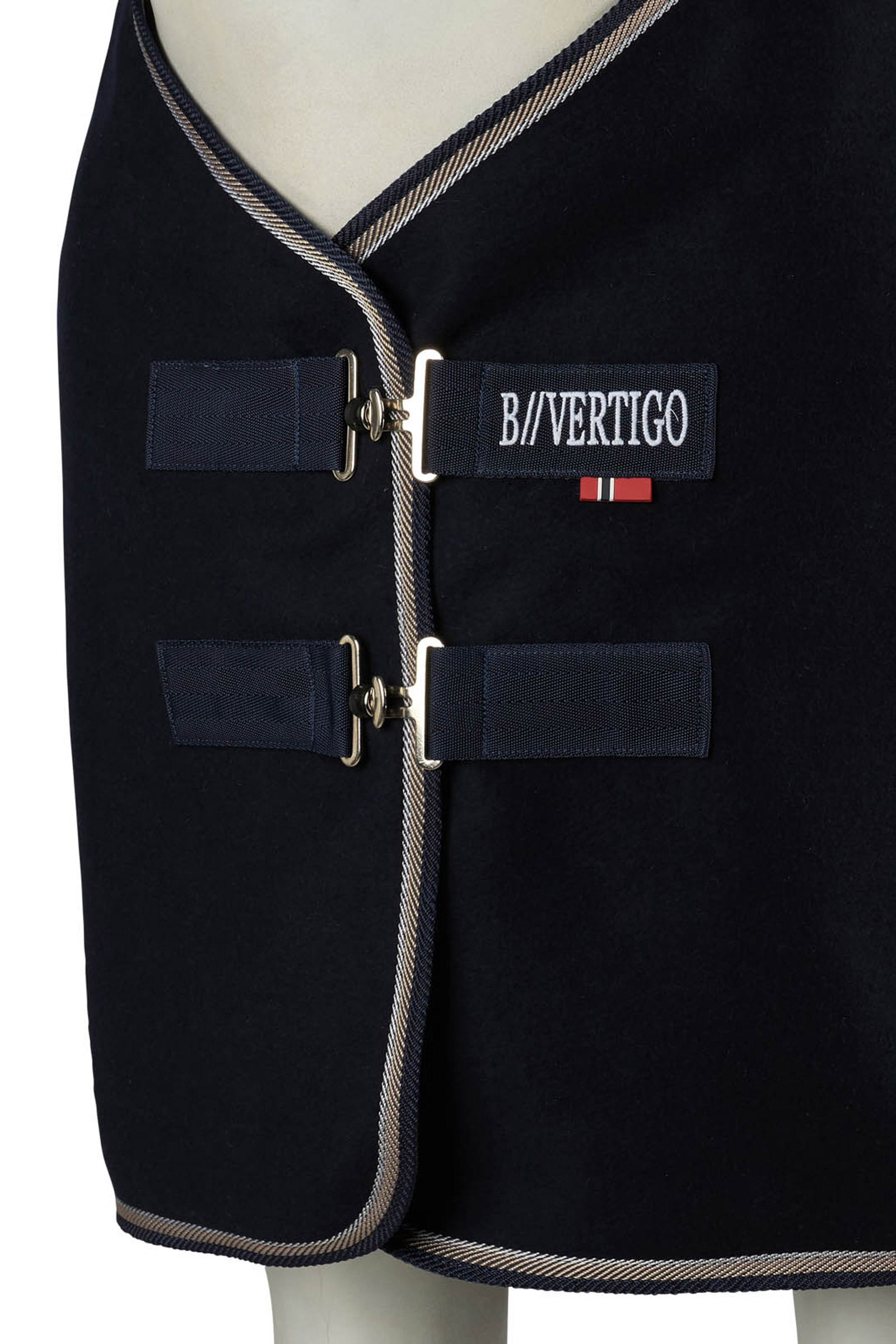 B Vertigo Arendal Golden Stripe Wollen Deken