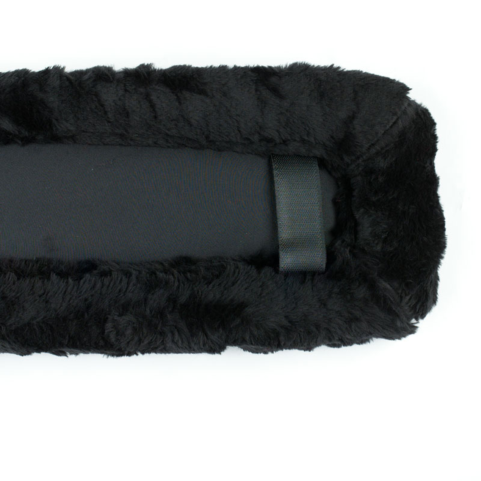 Black Breast collar fleece pad, wide (110x15cm)