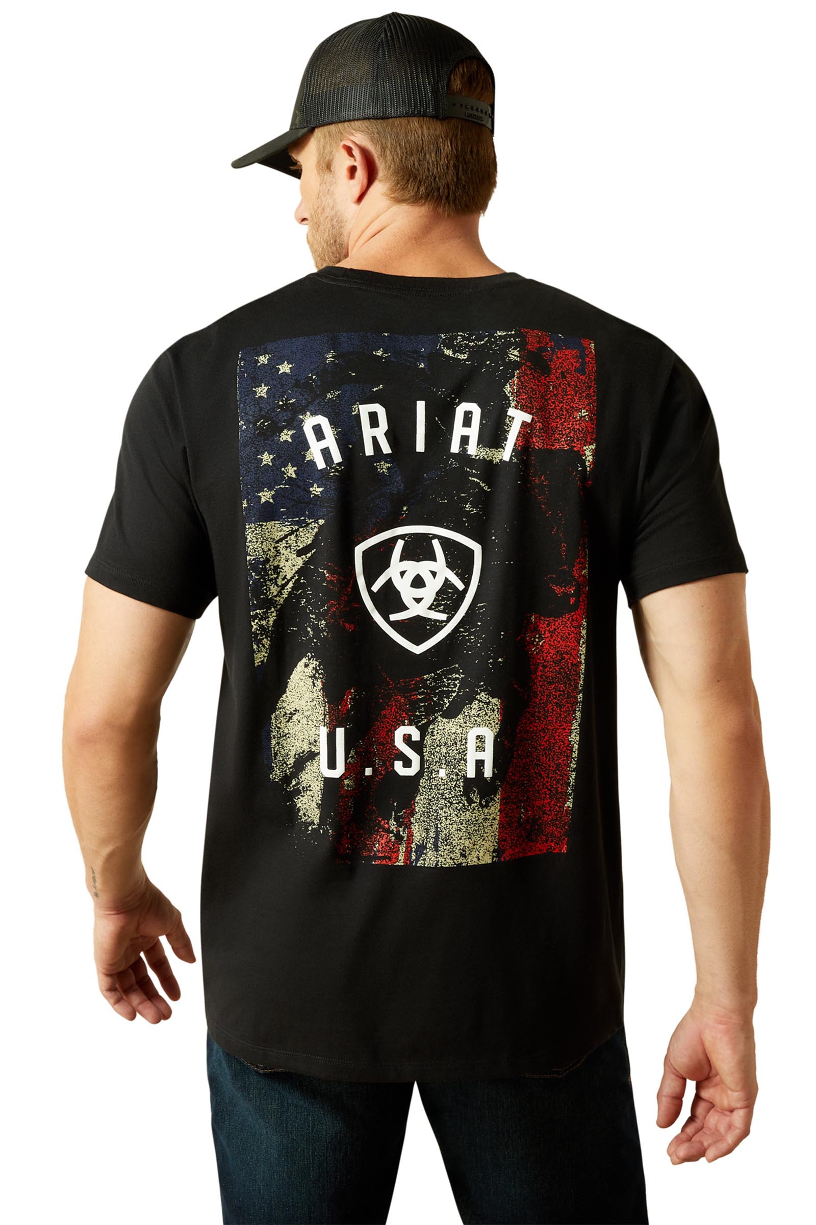 Ariat Faded Bull heren t-shirt