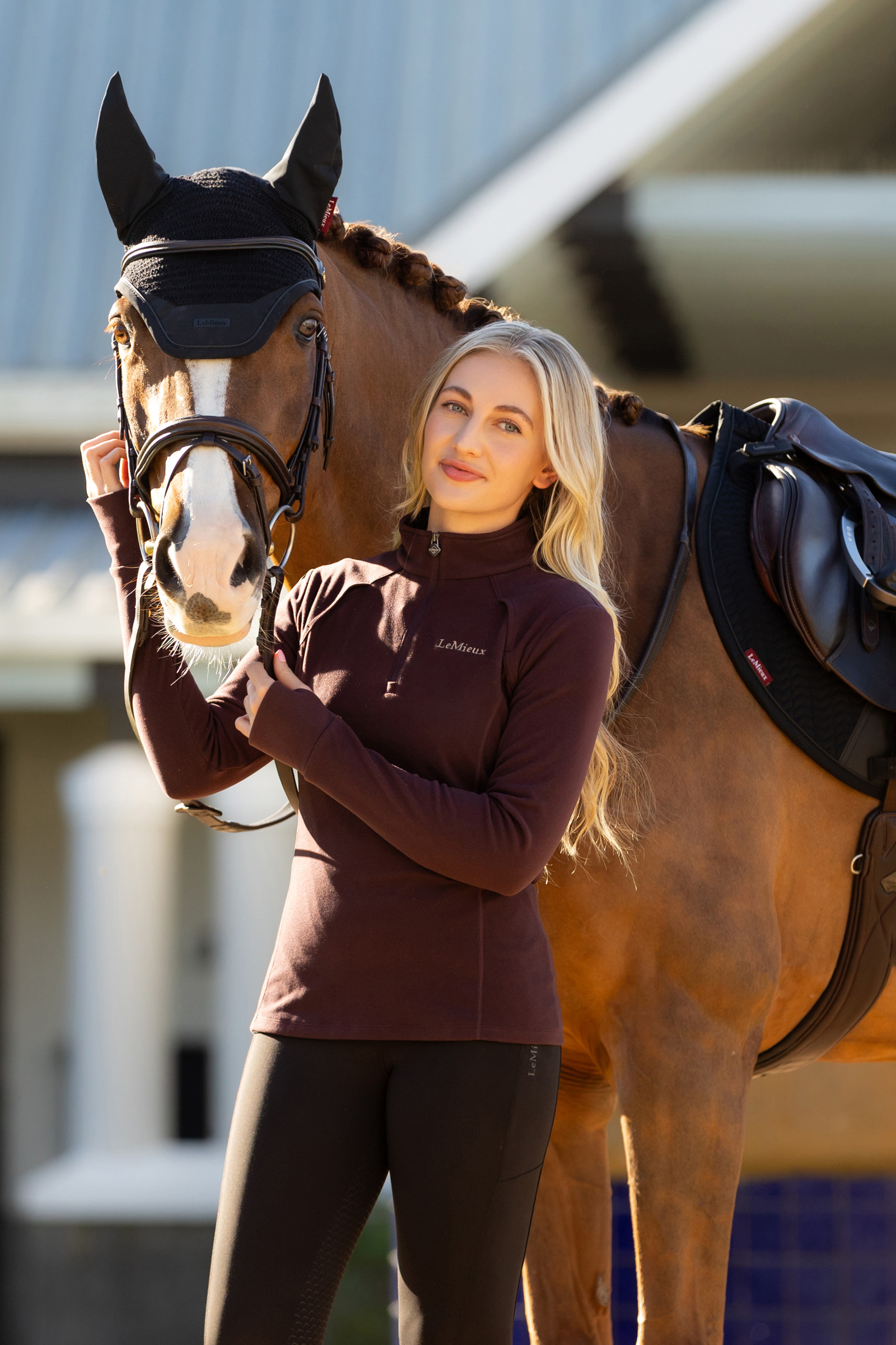 LeMieux Frances dames fleece trui met kwart rits