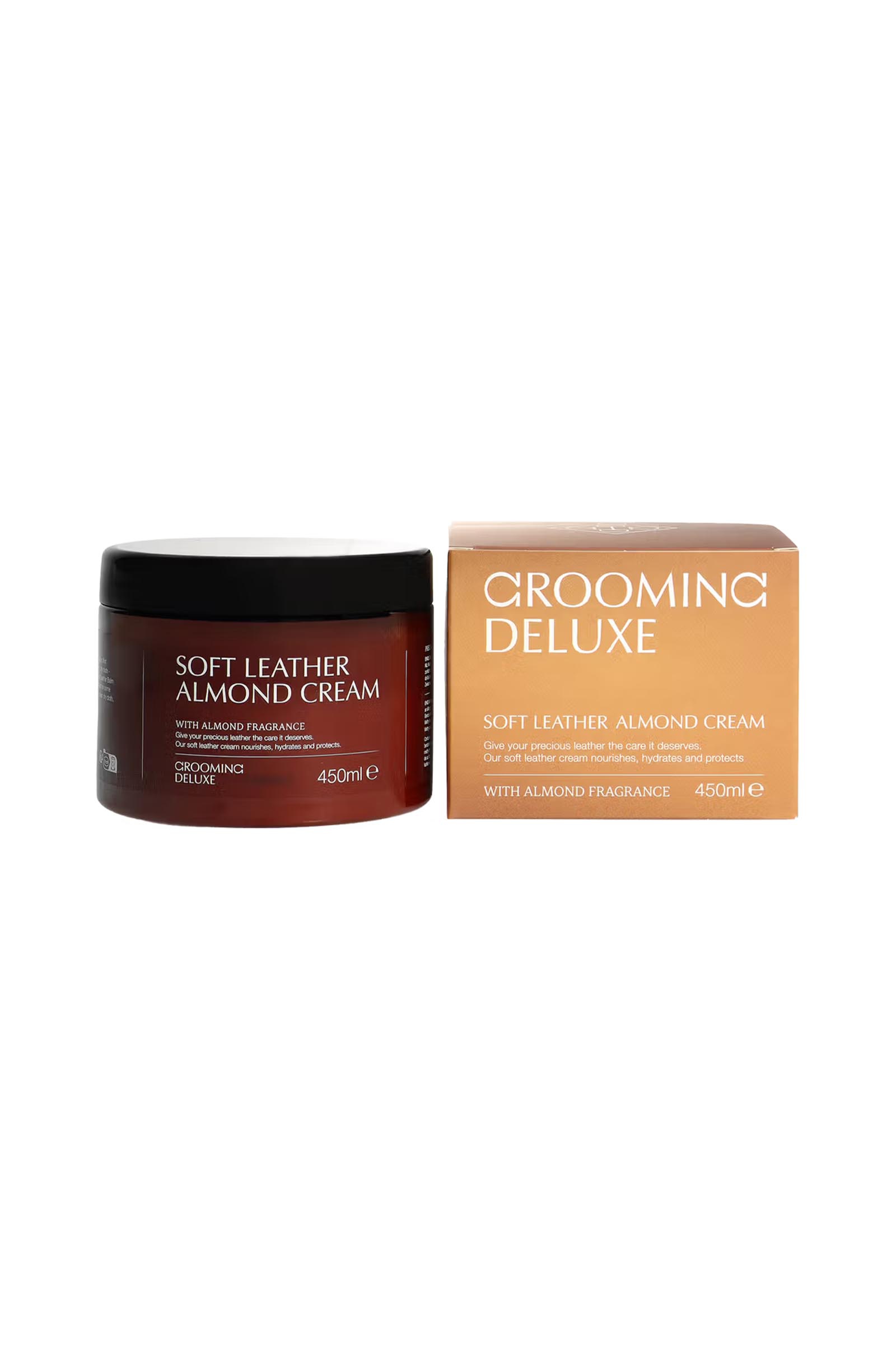 Grooming Deluxe Zachte leren amandelcr&egrave;me, 450 ml