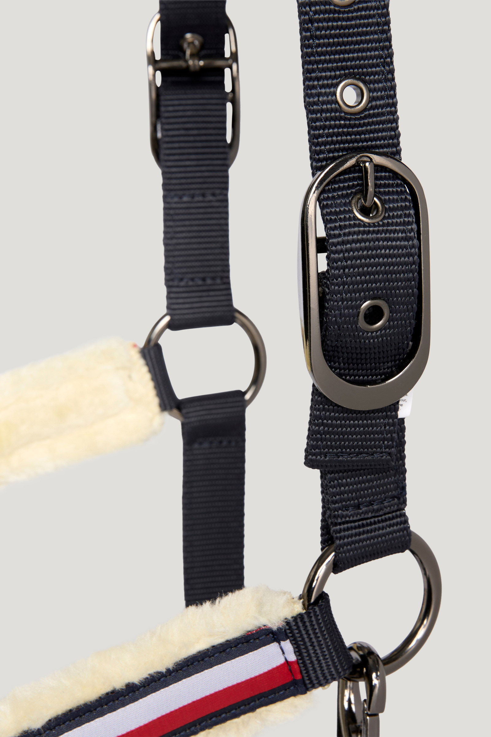 Tommy Hilfiger Equestrian Yale set met kunstbont halster en halstertouw