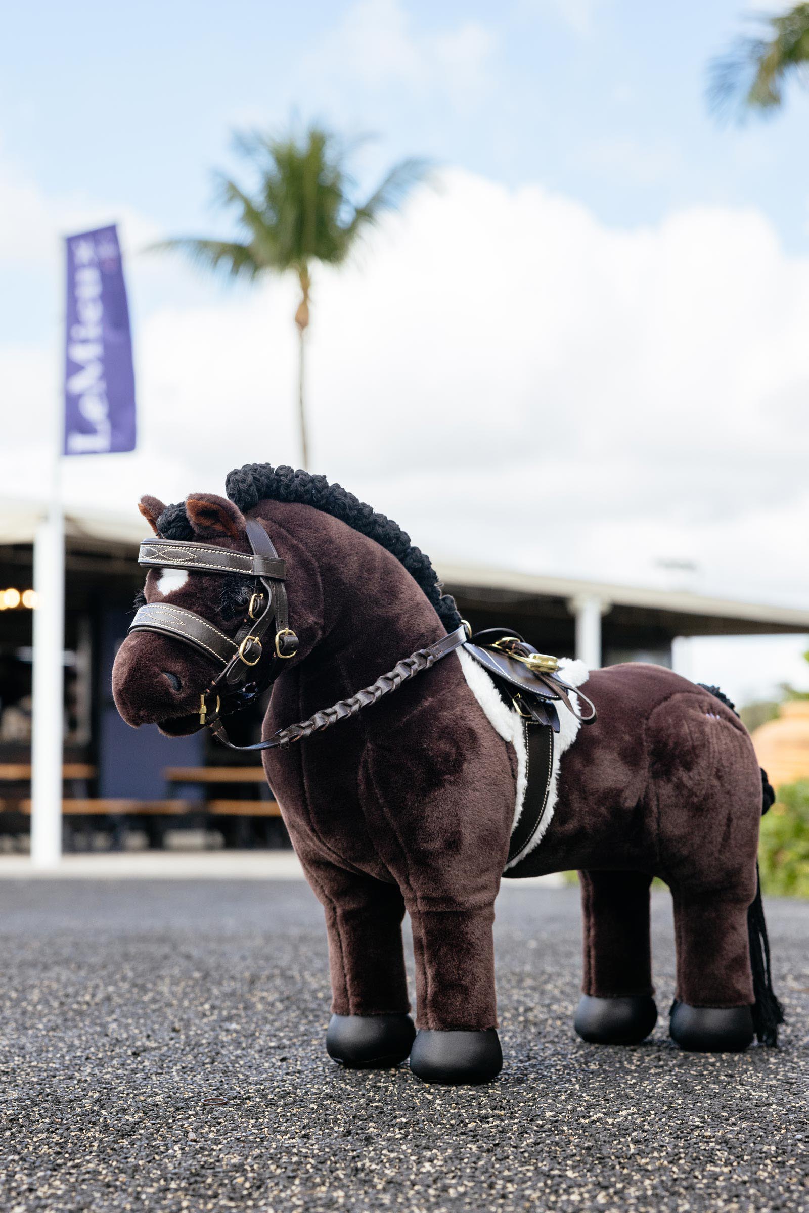 LeMieux Hunter springzadeldek en singel voor speelgoedpony