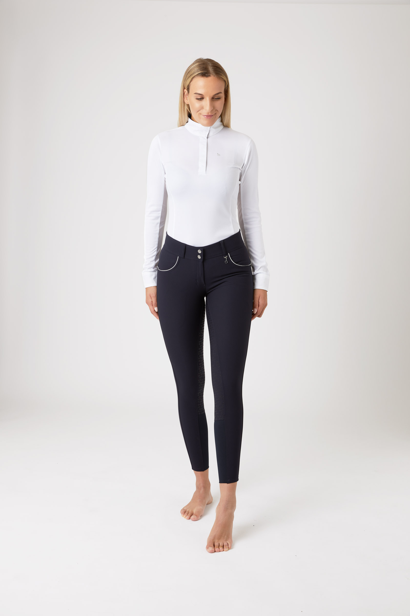 Horze Aubrey High Waist Rijbroek met siliconen zitvlak, dames