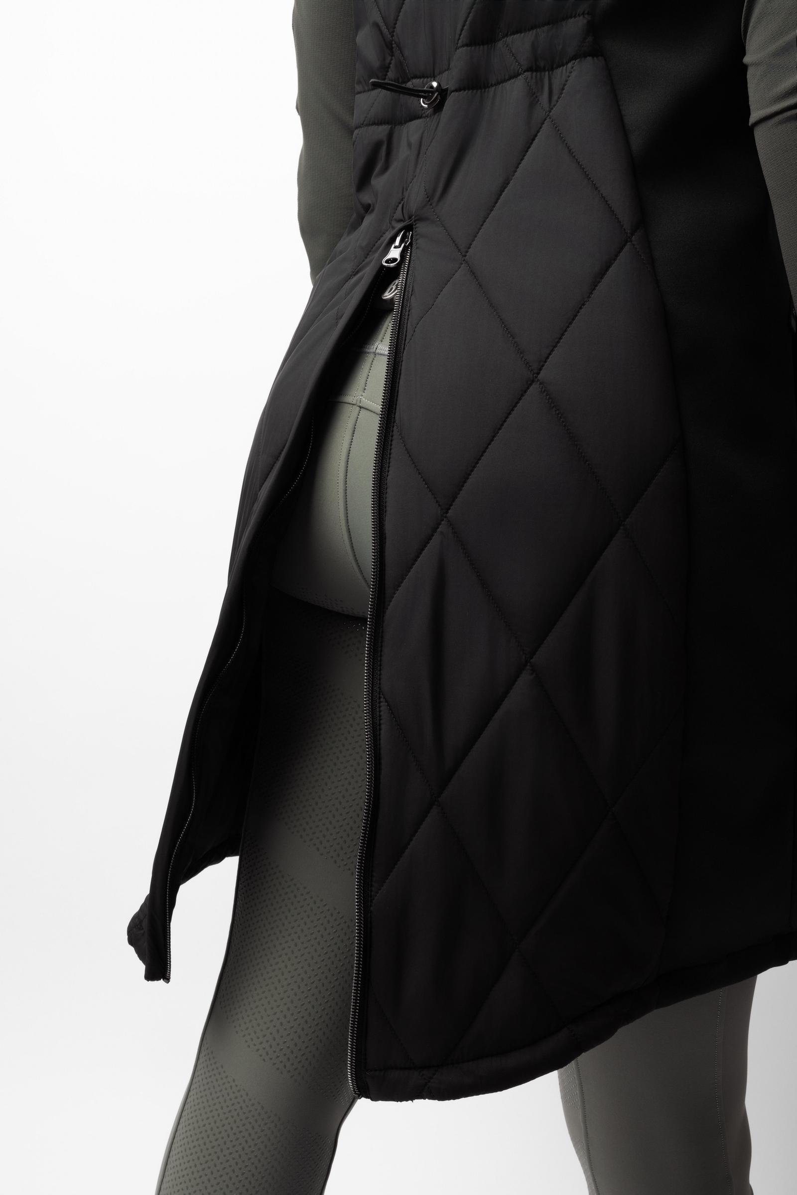 B Vertigo Agnetha dames lange gewatteerde bodywarmer  