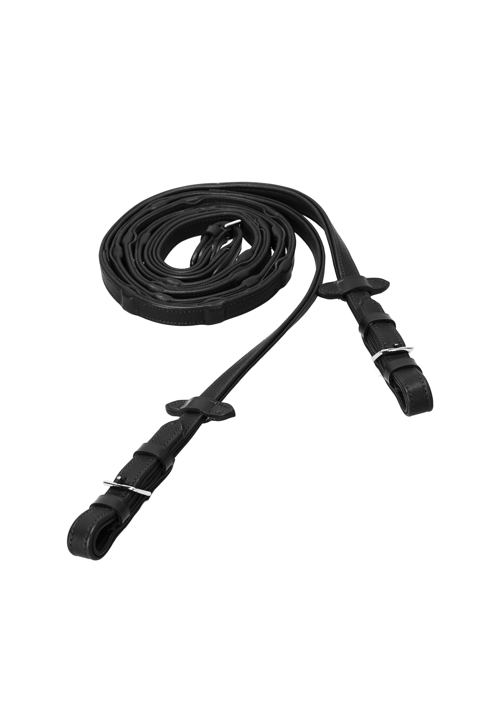 black/silver Schockem&ouml;hle Sports Durasoft Teugels met grip breed (18 mm)