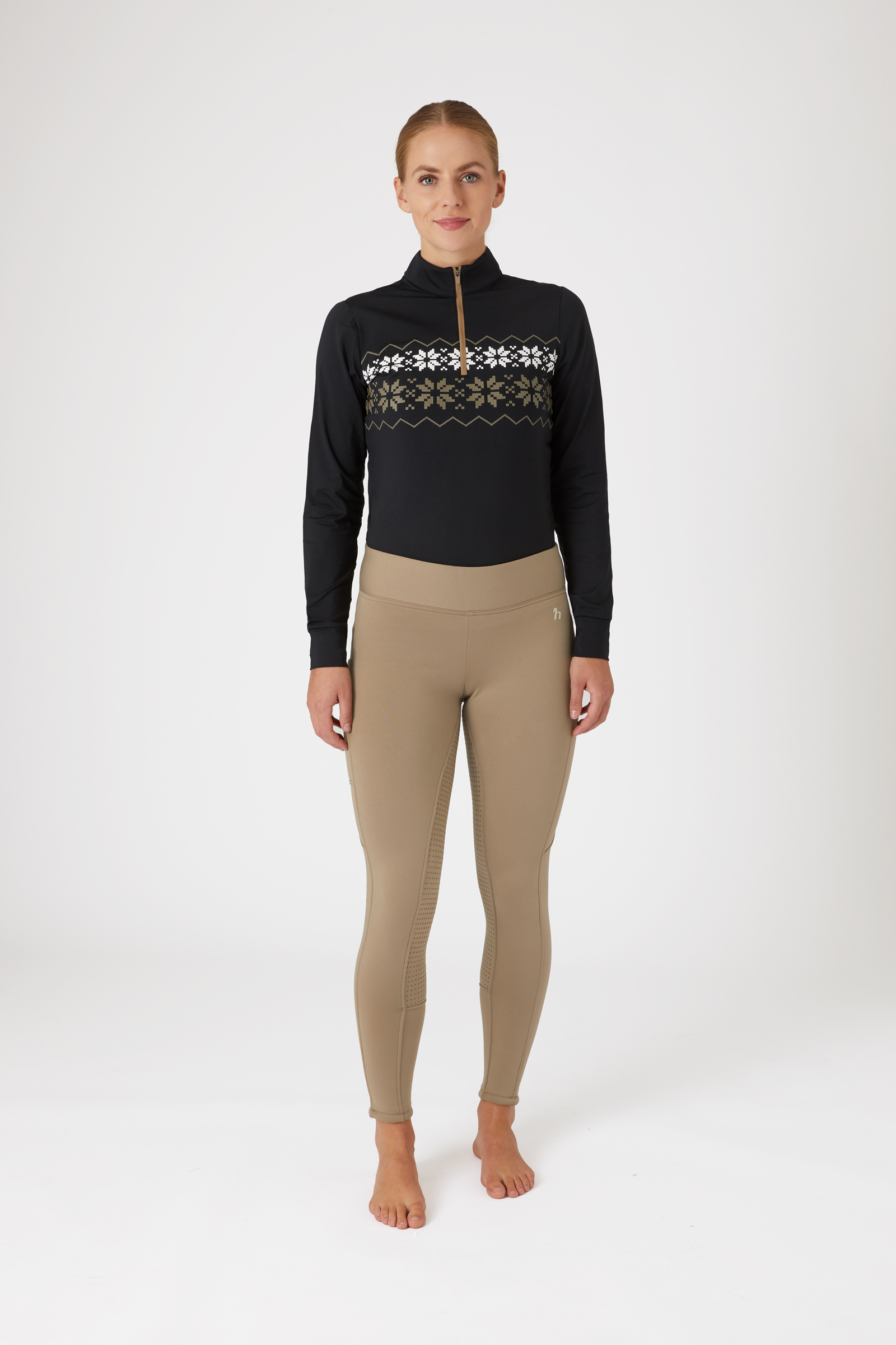 Horze Active fullgrip winter rijlegging met telefoonzak, dames