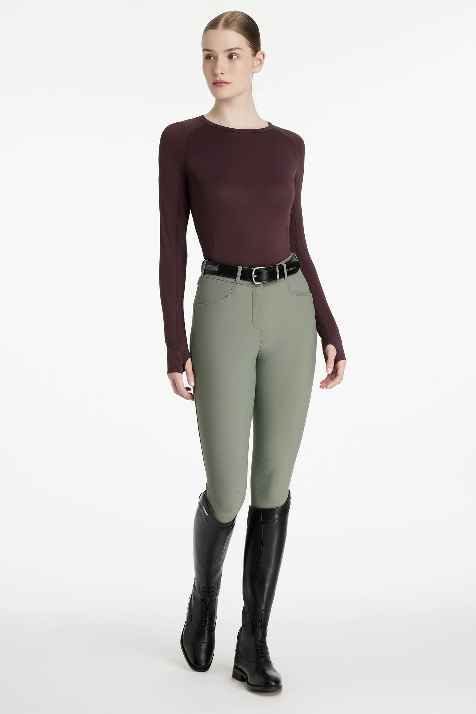 LeMieux Britney naadloze dames UV-top met lange mouwen