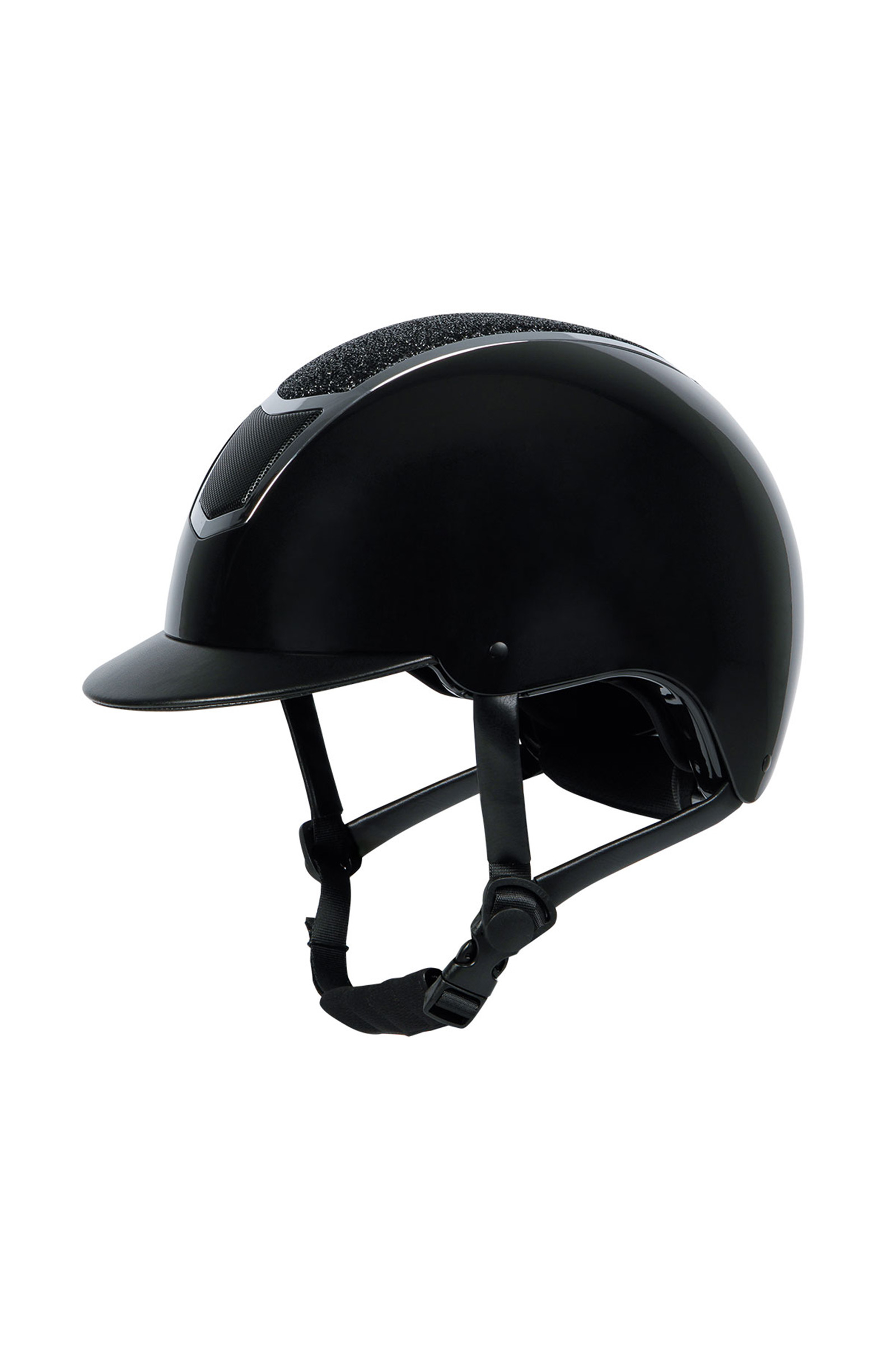 Black/Silver Harry's Horse Veiligheidscap Matterhorn sparkle