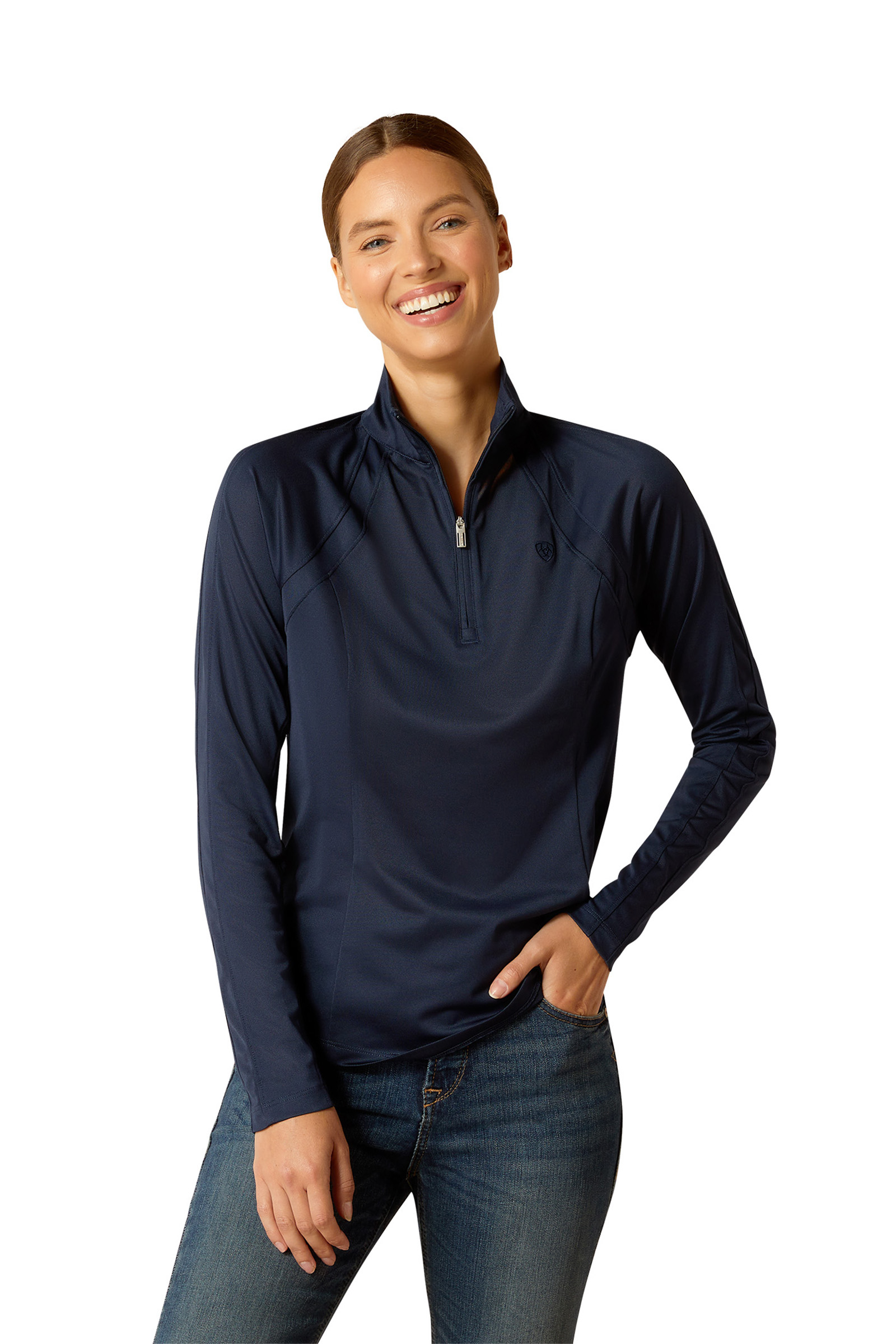 Navy Ariat Sunstopper 3.0 dames-basislaag