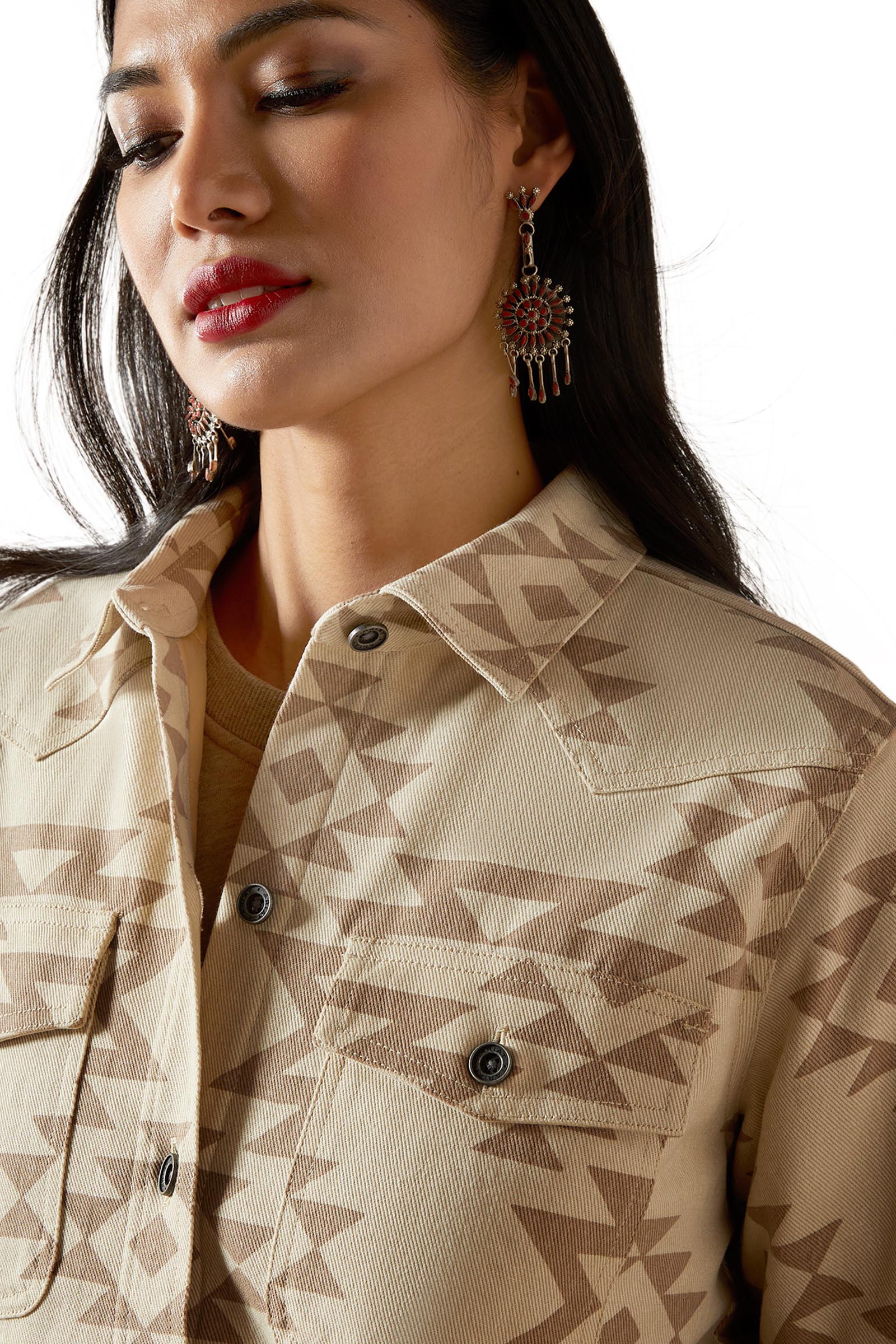 Ariat Clovis gevoerd damesoverhemdjack