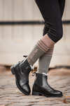 Horze Wexford winter jodhpurs met imitatiebont en rits vooraan, kids