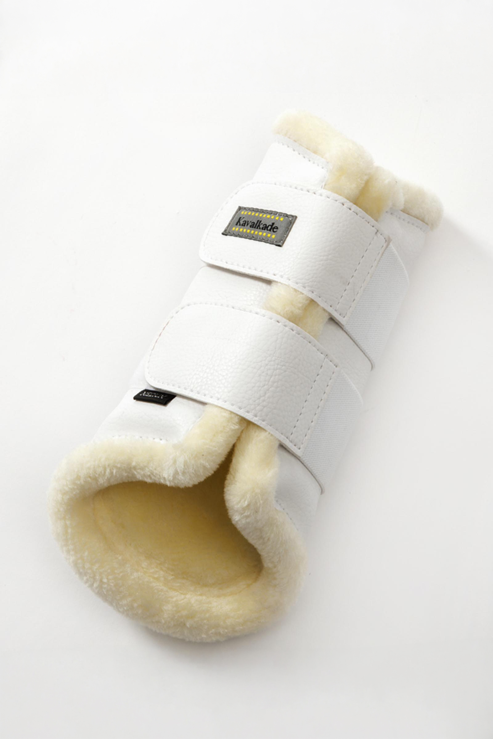 Kavalkade Anatomic kunstleren beenbeschermers met imitatiebont