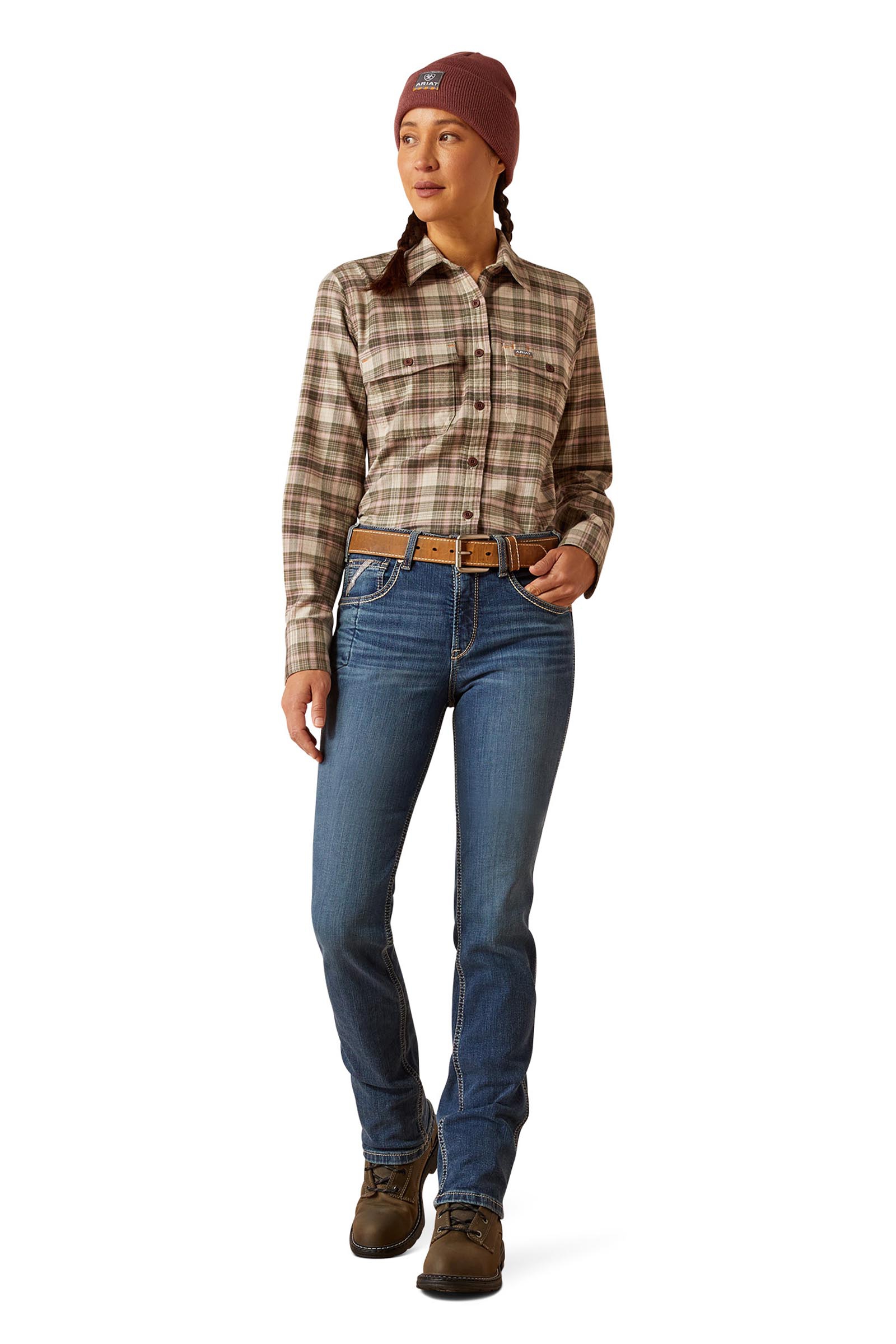 Ariat Rebar HR Riveter Straight Dames jeans met rechte pijp