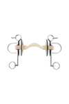 Sprenger Nathe Pelham 20 mm, met zachte Mullen Mouth, tongboog & lange knevels (onderste knevel 7 cm ring)