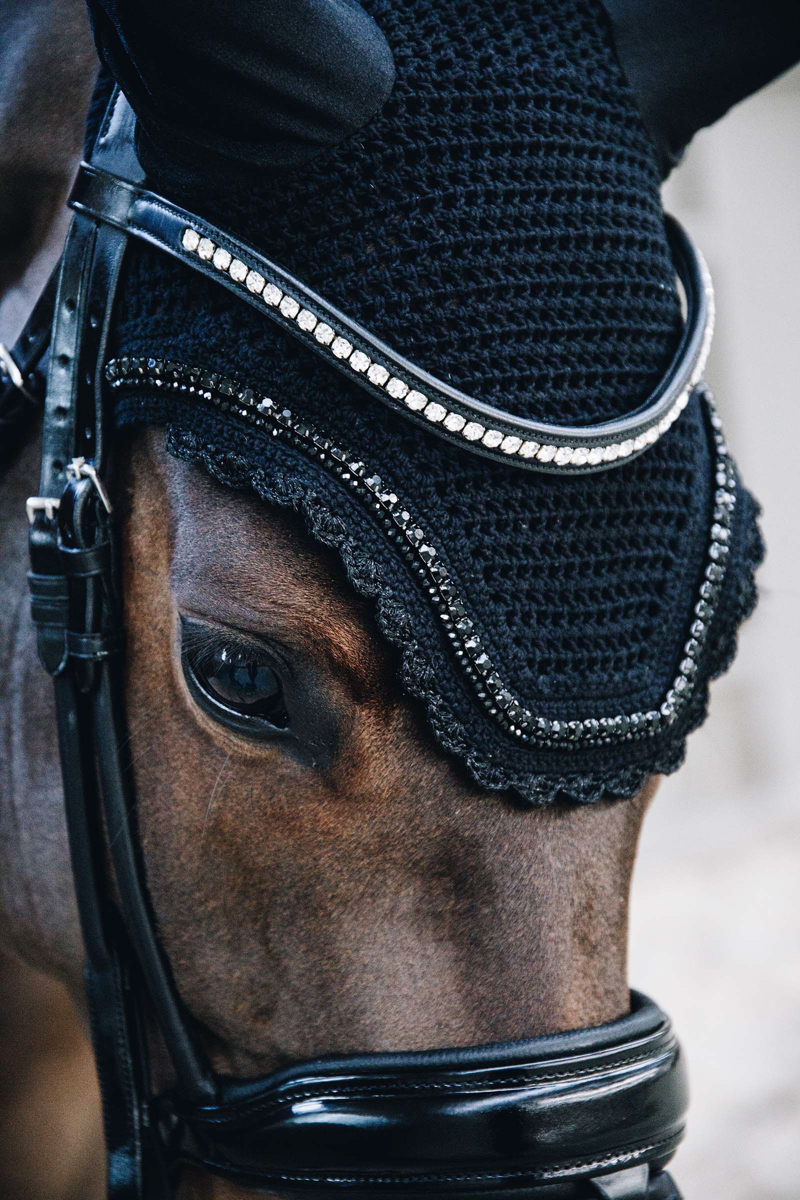 Kentucky Horsewear Oornetje Wellington stone & pearl Soundless