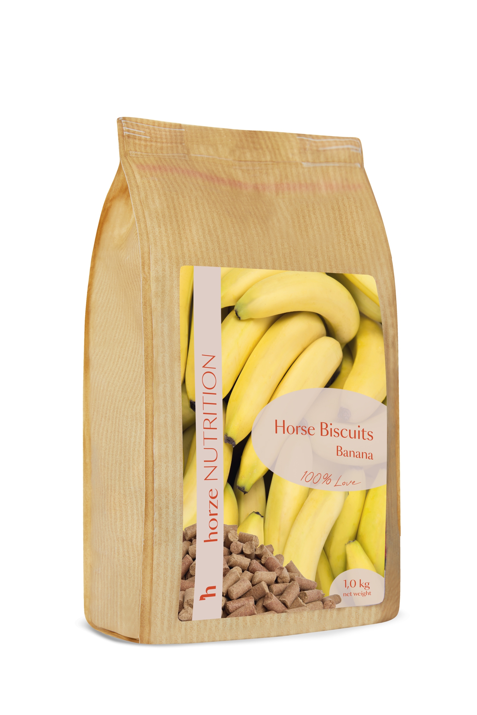 Horze Biscuits Banana, paardensnoepjes, 1 kilo