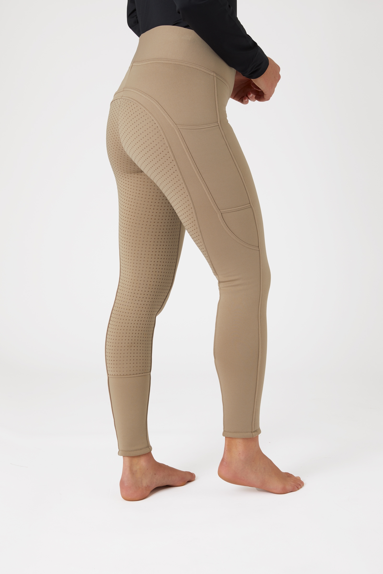 Horze Active fullgrip winter rijlegging met telefoonzak, dames