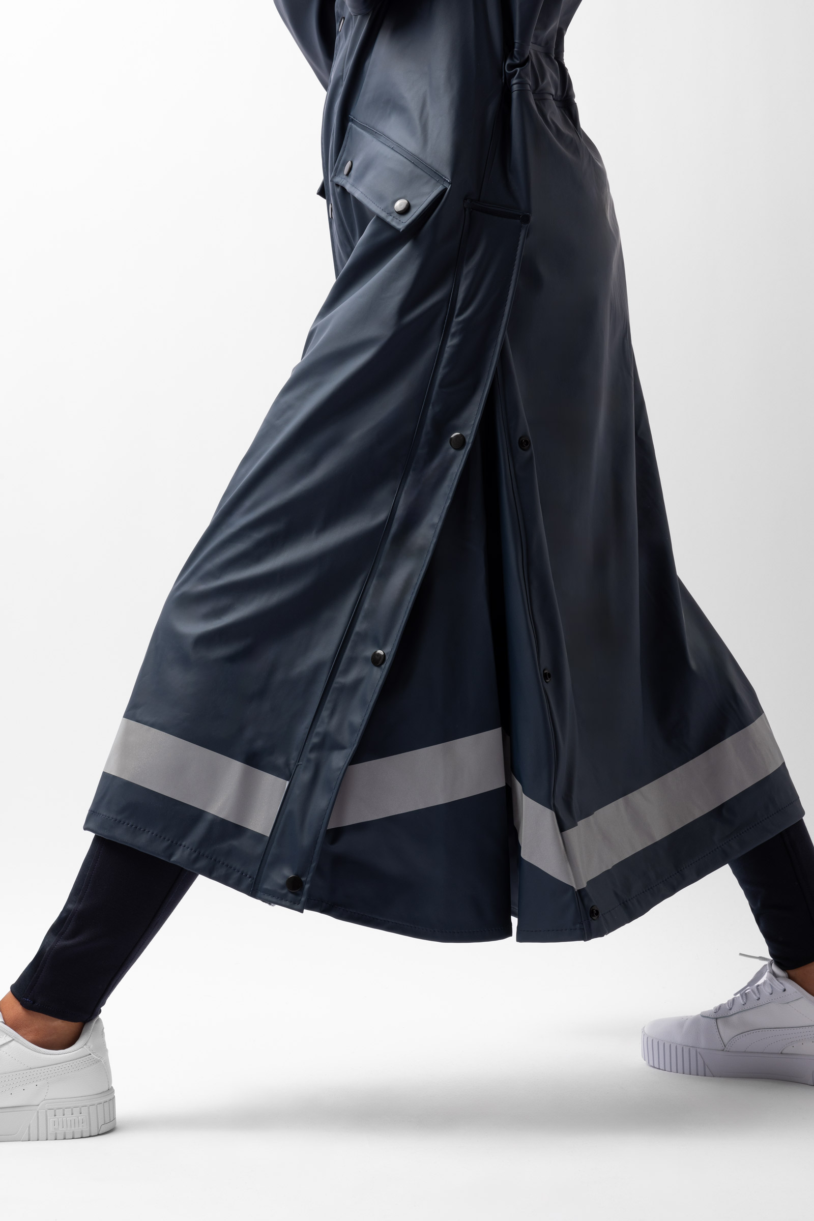 Horze Hazel Lange Regenjas met splitten, dames