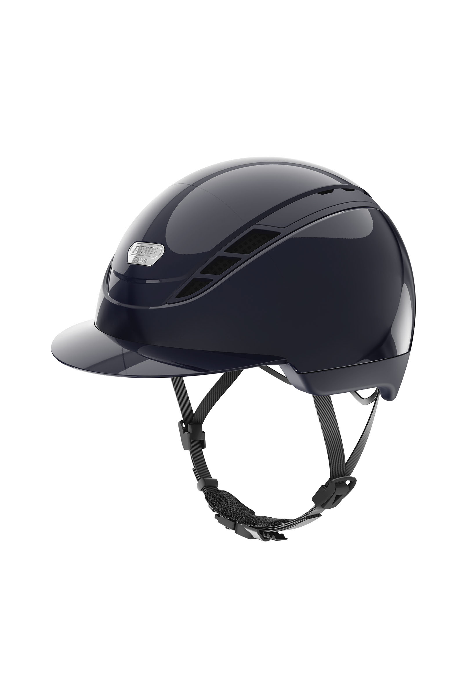 Dark Blue/ Shiny Abus Pikeur AirDuo paardrijcap, XS