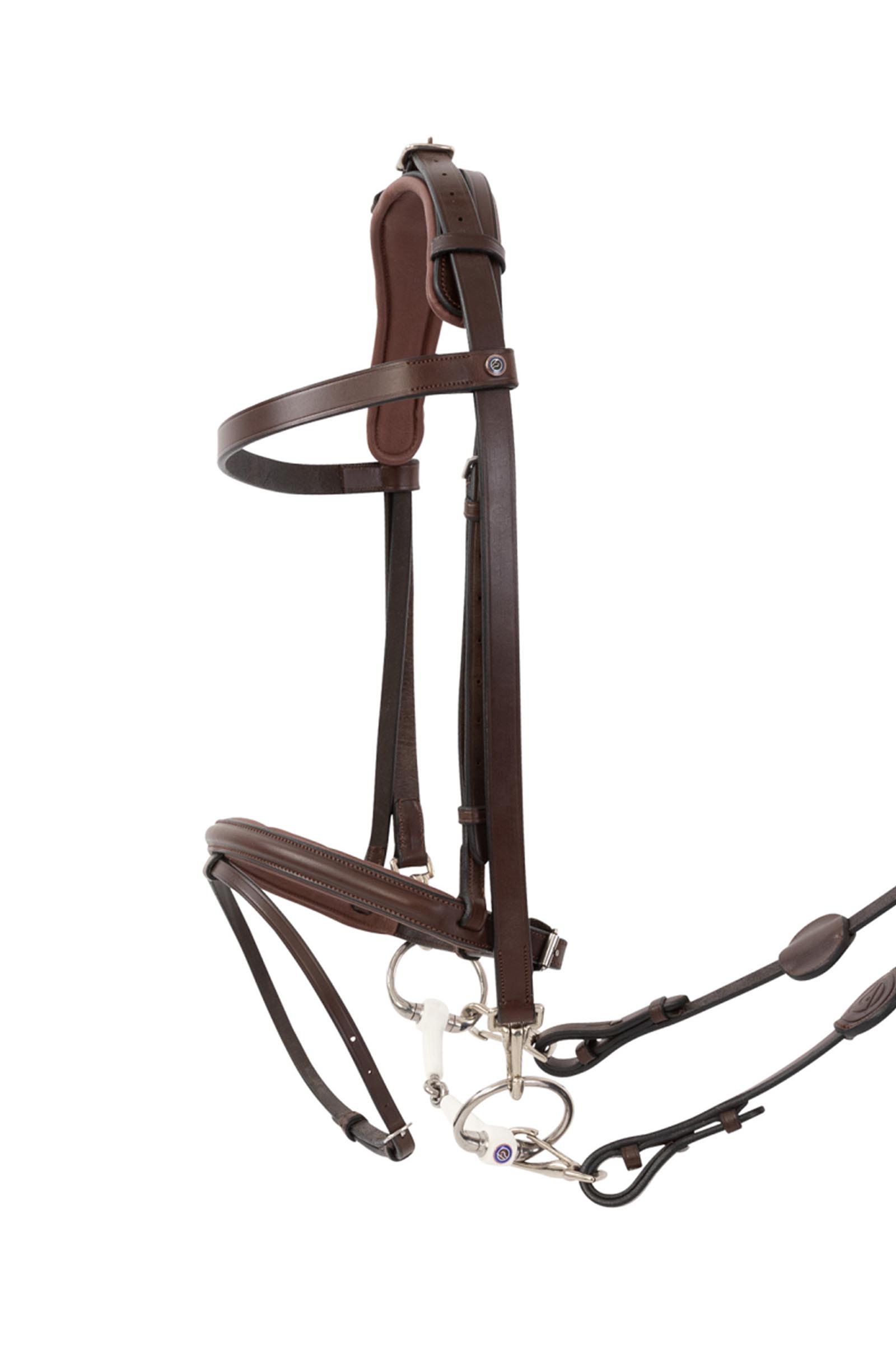 Trust Equestrian Hamburg Training Bridle W Padding & Rubber Reins