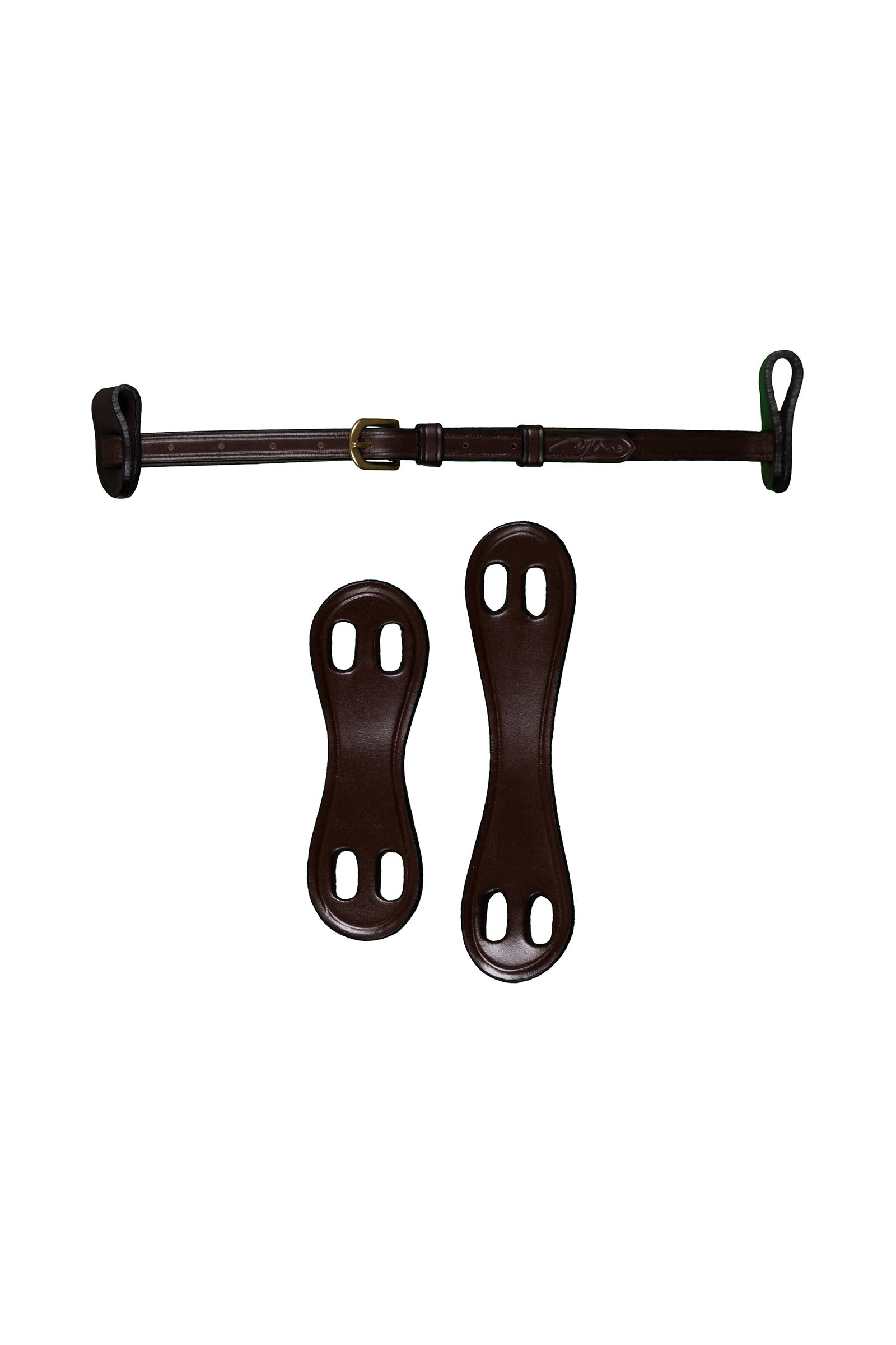 Brown Dy'on D Collection sperriem (13 mm) met 2 lussen