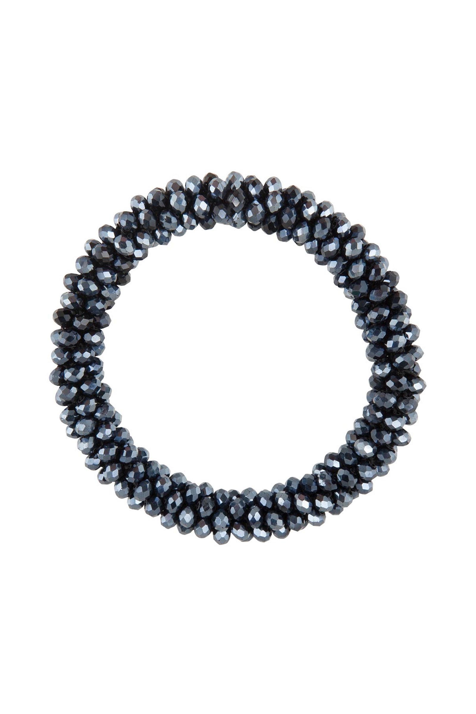 Navy BR Kiki scrunchie met kristallen