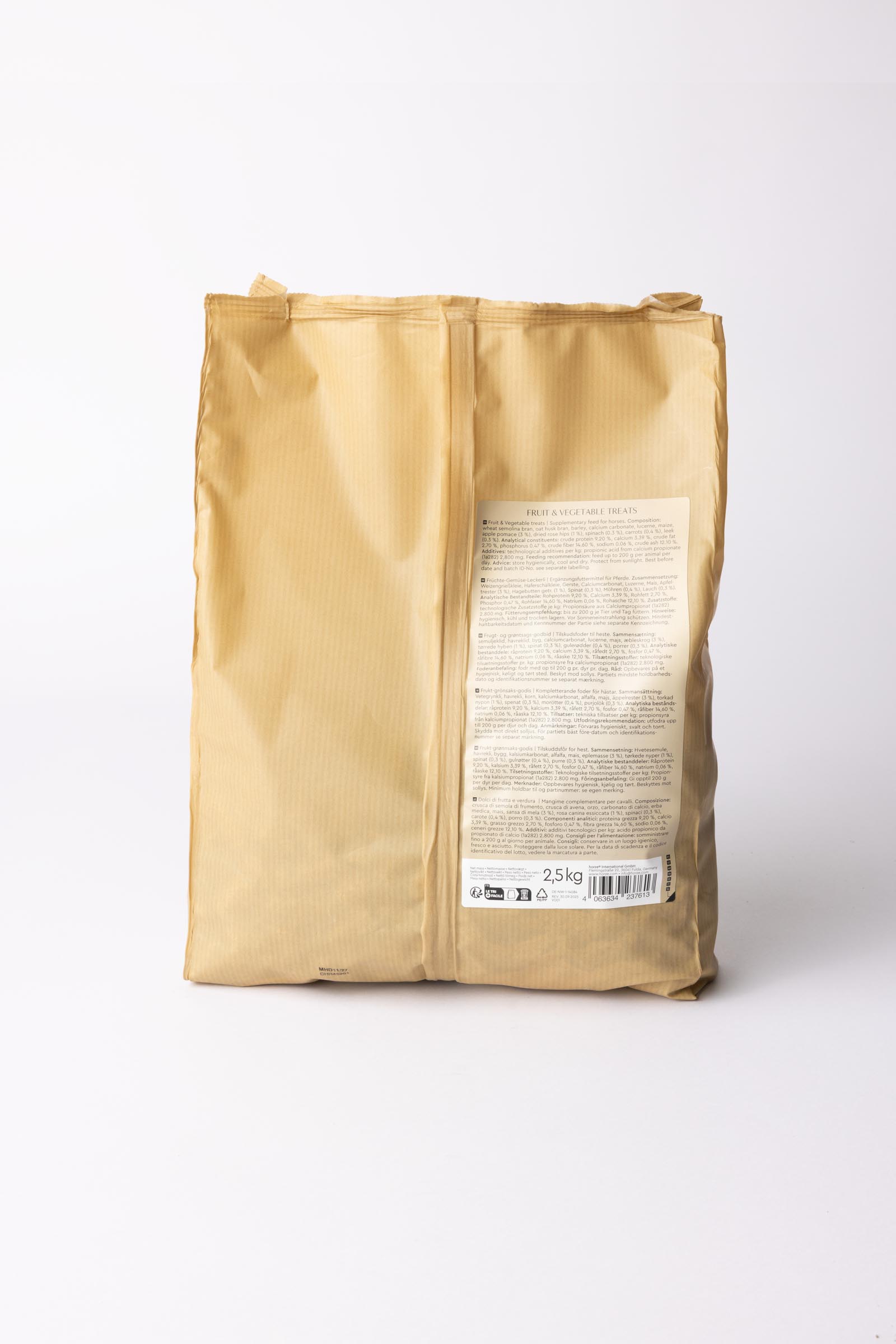 Horze Biscuits Fruits & Veggies, paardensnoepjes, 2,5 kilo