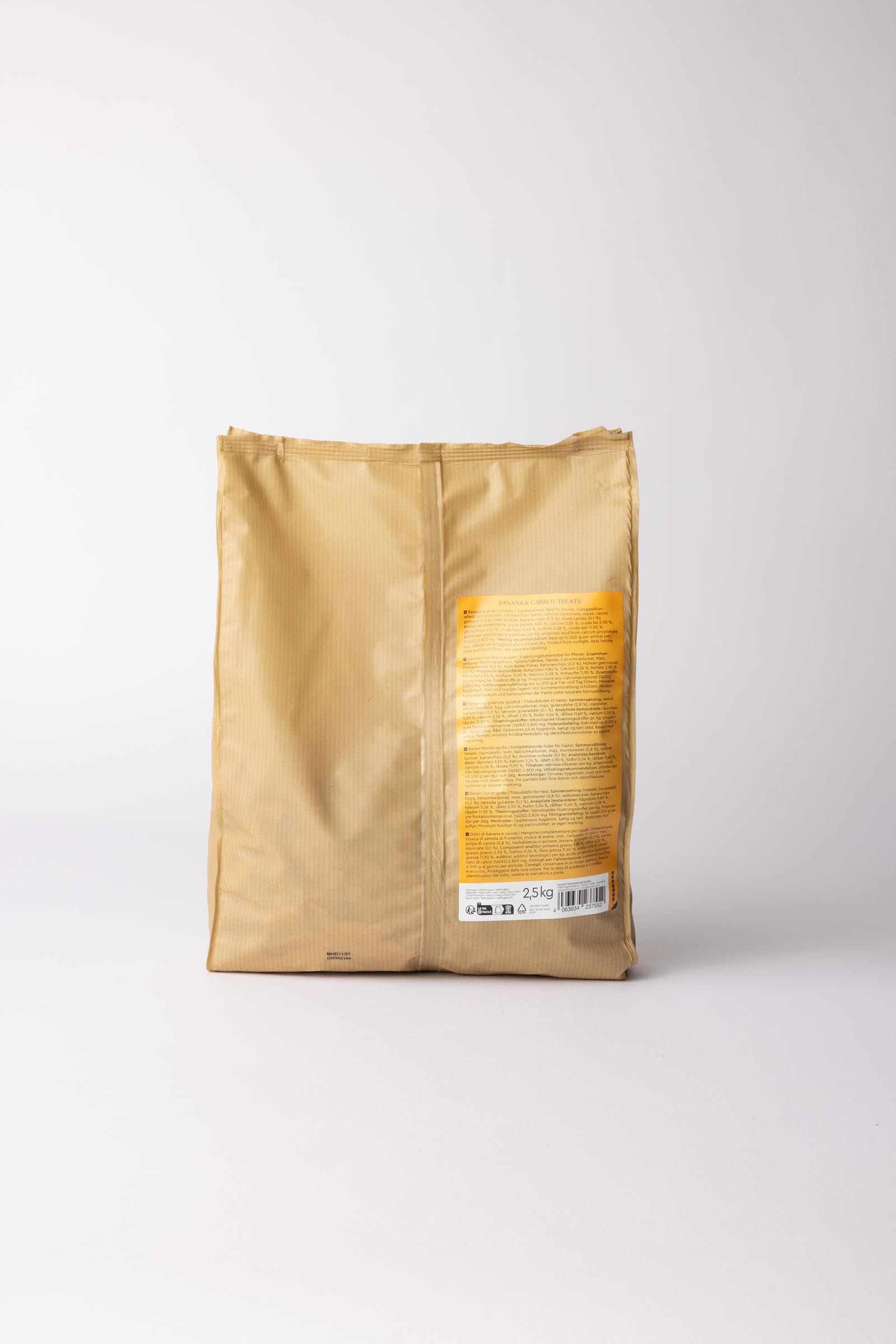 Horze Biscuits Banana & Carrot, paardensnoepjes, 2,5 kilo