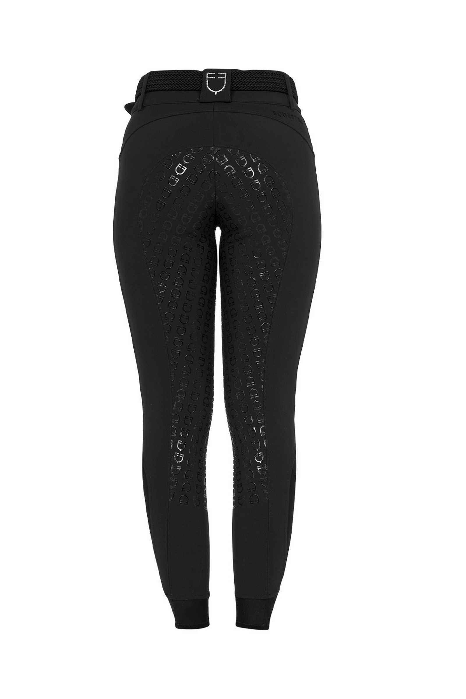 Black Equestro SS2026 Dames High Waist Stones Logo volledige grip rijbroek  