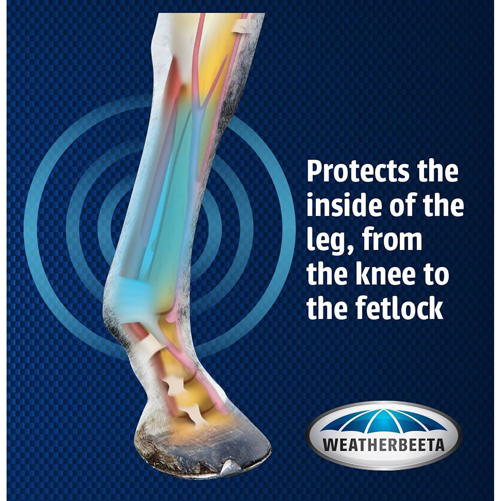 Weatherbeeta Beenbeschermers gevoerd met echt wol