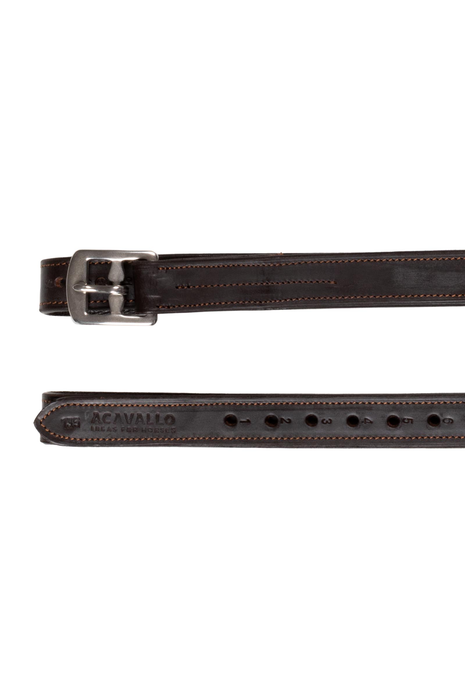 Acavallo Kalfsleren Versterkte Stijgbeugelriemen