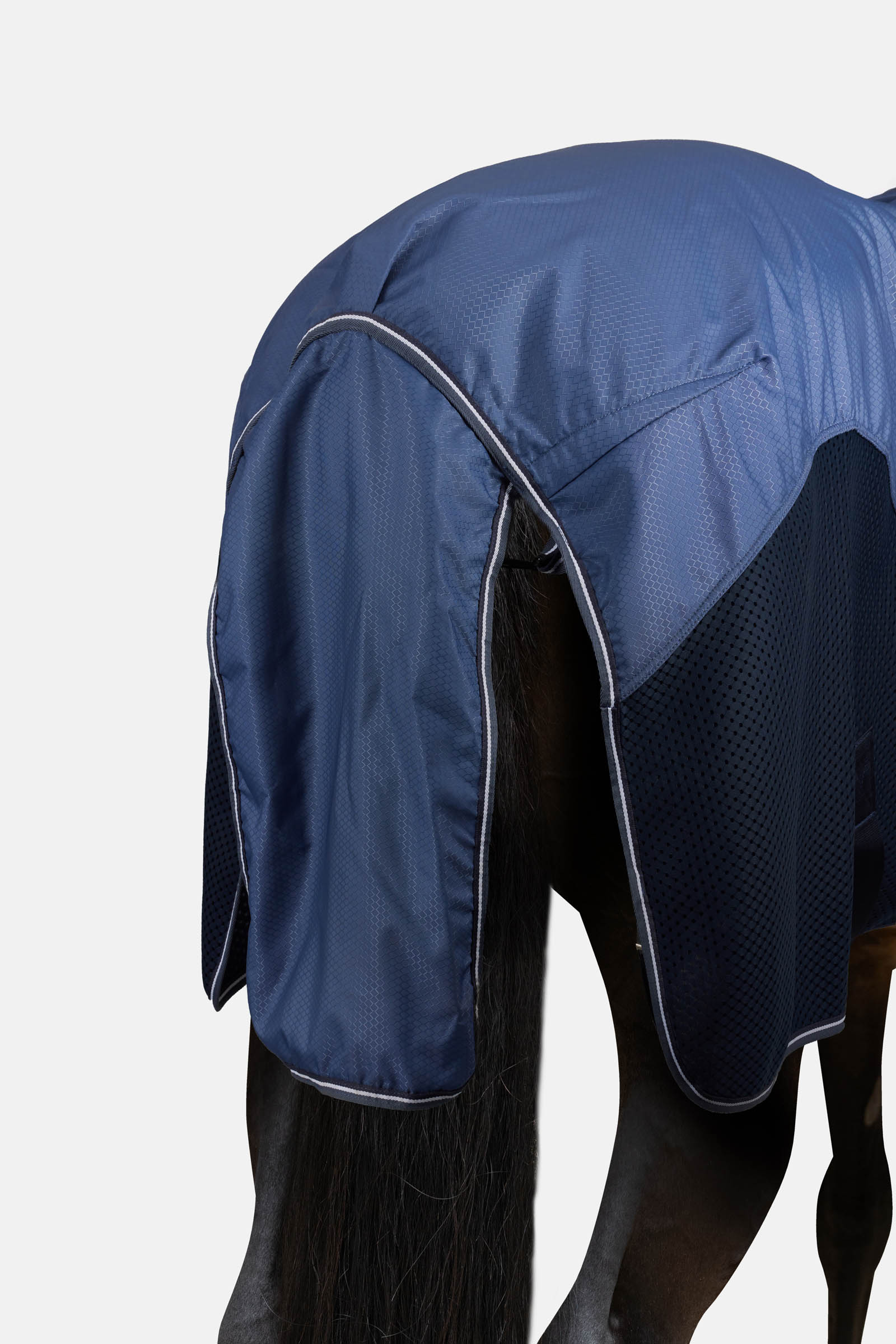 Horze Aircool 3D outdoordeken voor regen met afneembare hals