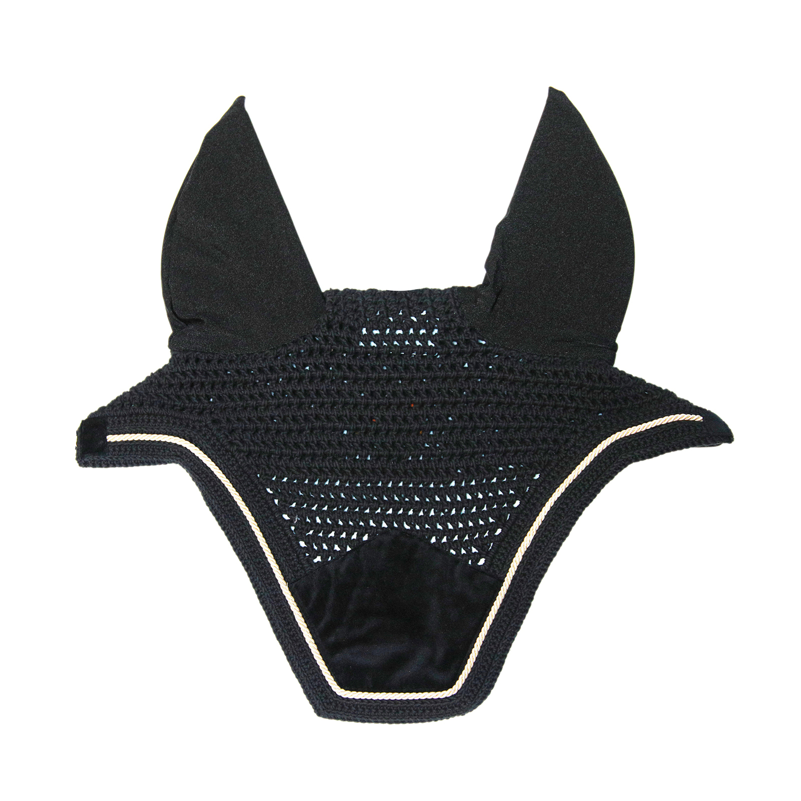 Black Kentucky Horsewear Wellington Velvet Basic Fly Veil