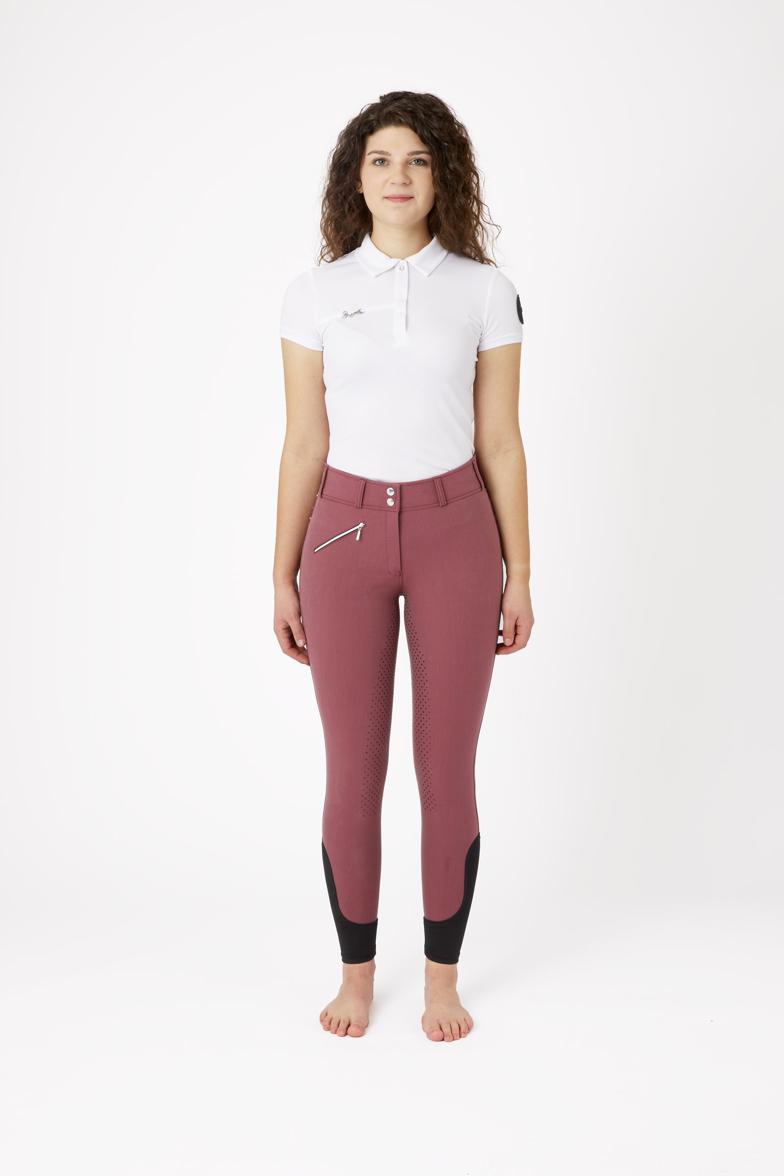 Horze fullgrip rijbroek met hoge taille en kristallen, dames