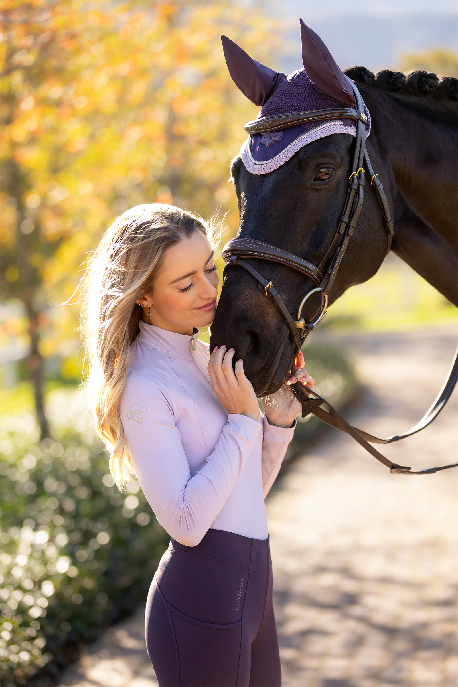 LeMieux Halle dames lichtgewicht functioneel baselayer shirt met UV-bescherming