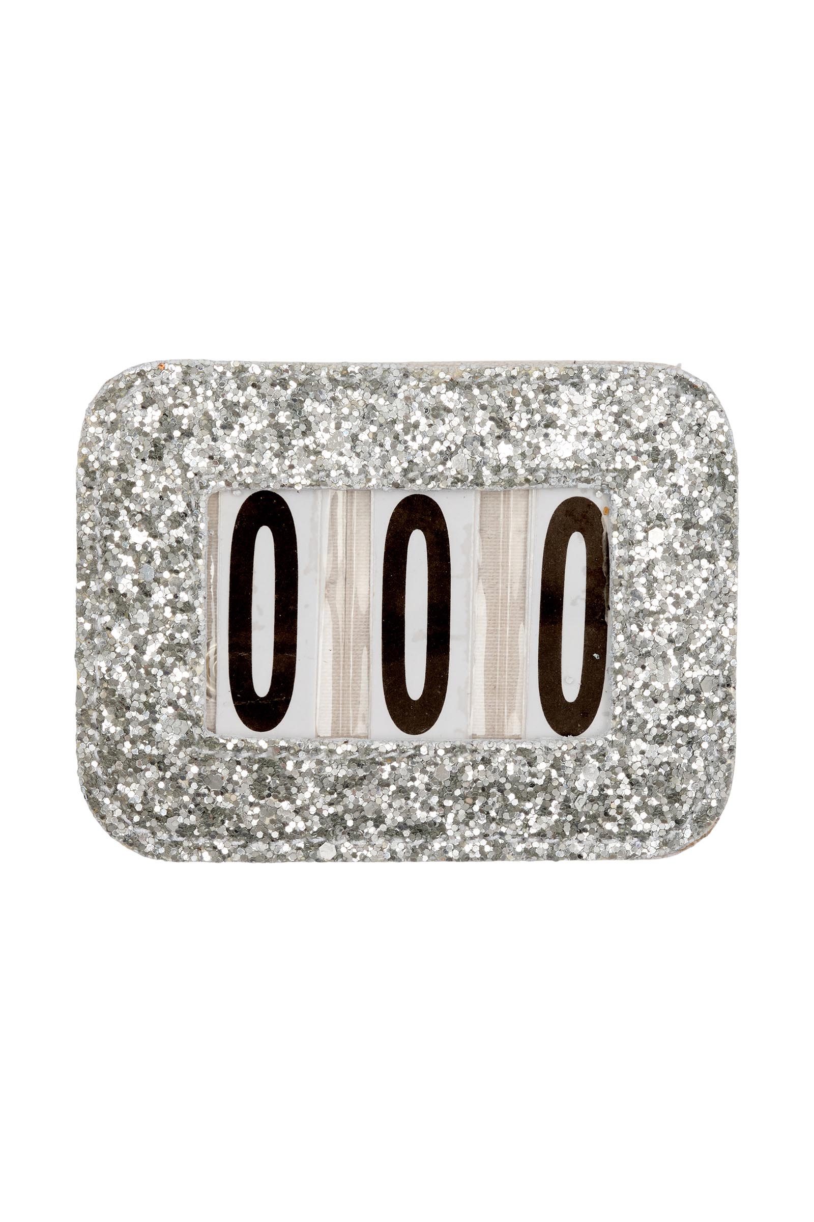 Silver HorseGuard Competition Number Set Glitter