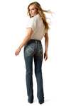 Ariat R.E.A.L. Mid Rise Stretch Icon Stackable Straight Leg Dames jeans