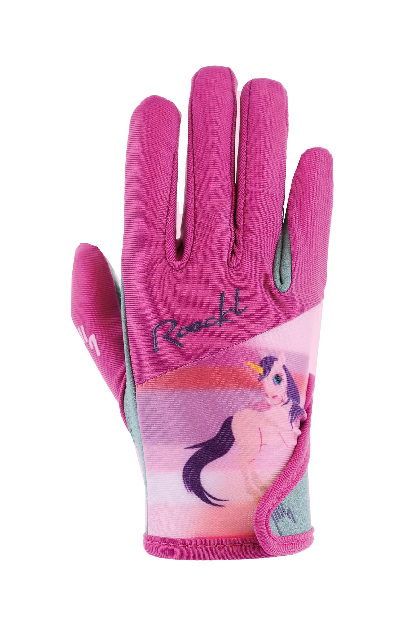 Raspberry Rose Roeckl Koppl paardrijhandschoenen voor kinderen