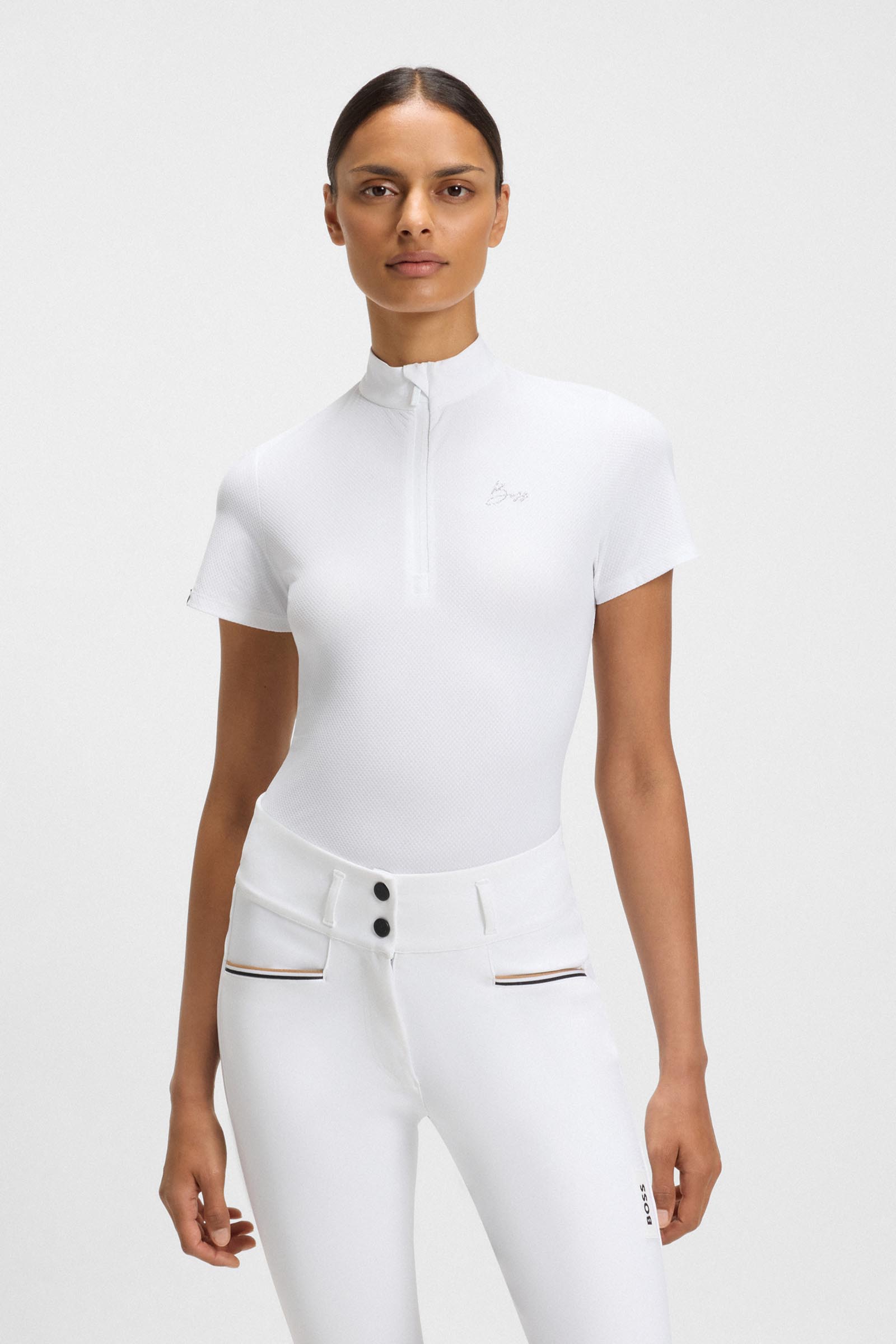 Boss Maira dames wedstrijdshirt Texture