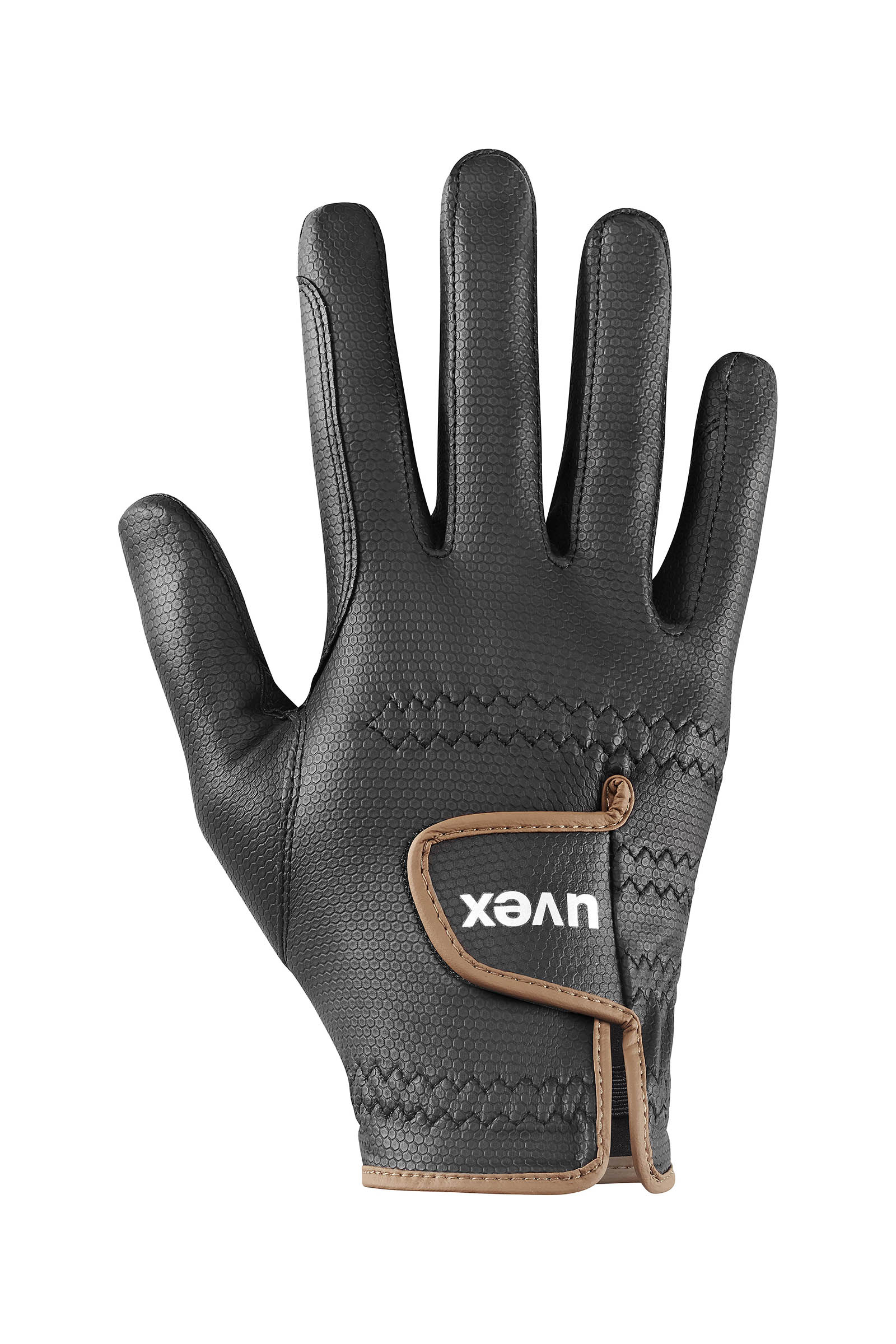 black-caramel Uvex Topstyle Riding Gloves