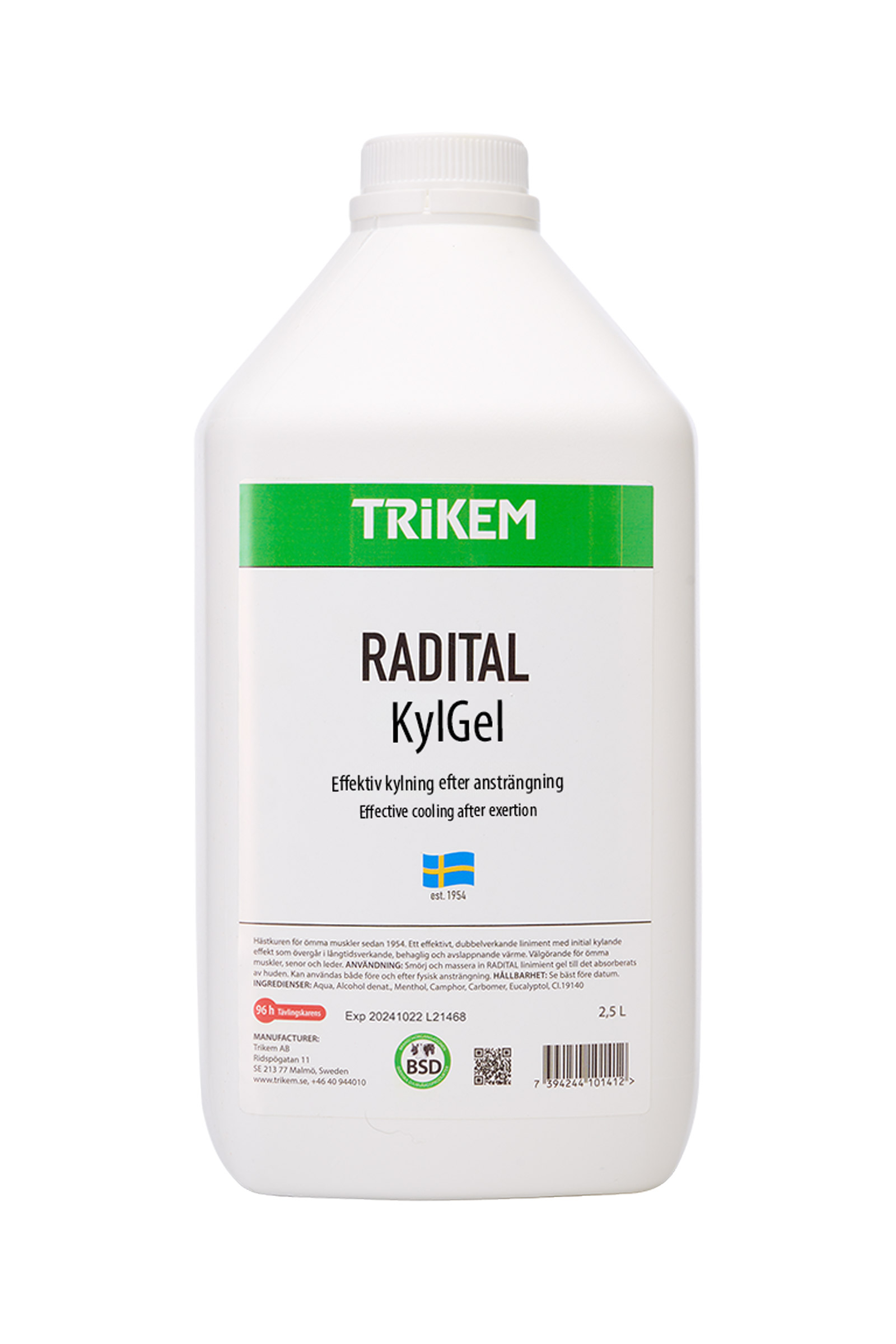 Trikem Radital koelgel, 2,5 liter
