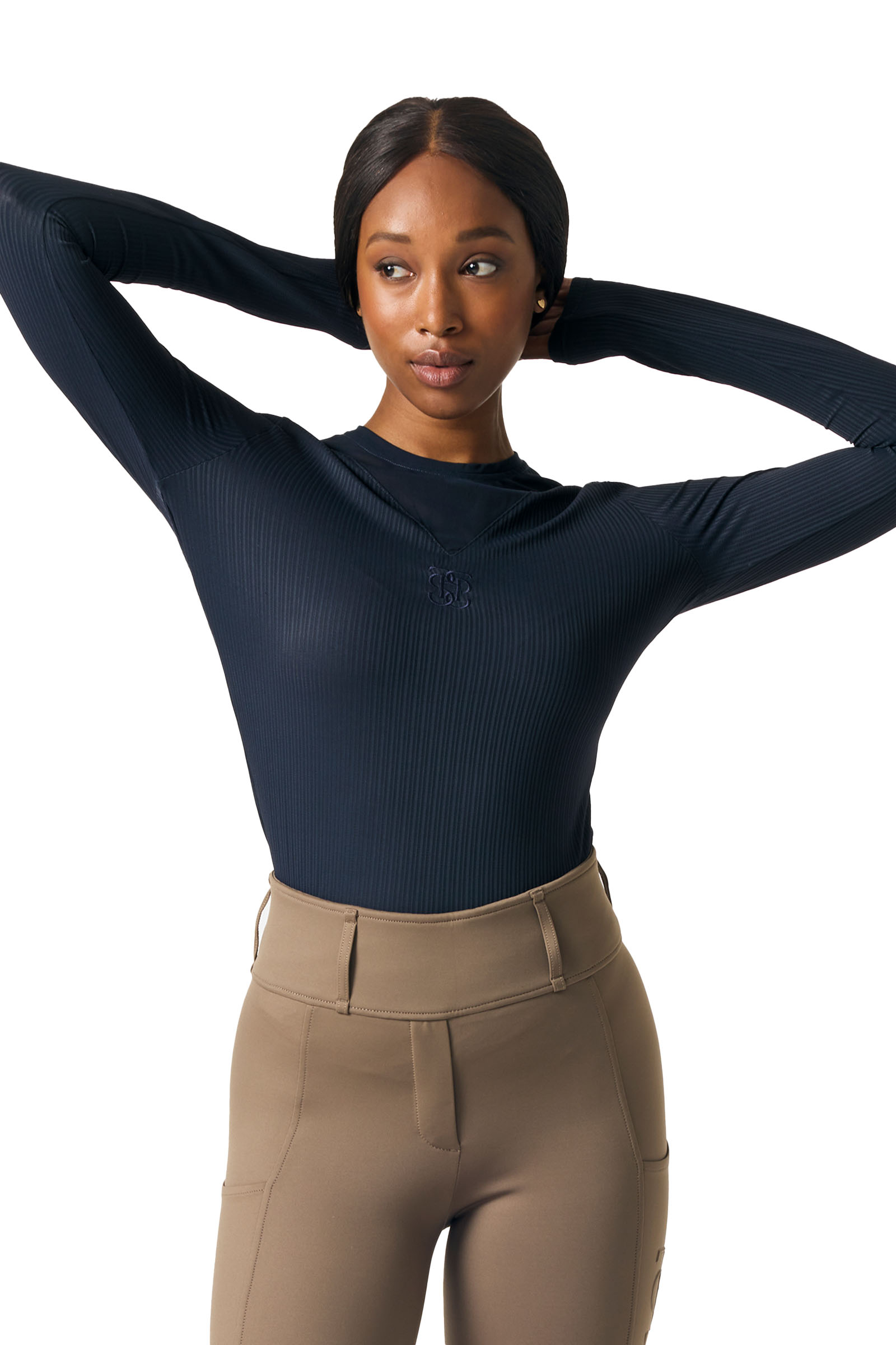 PS of Sweden Leandra L/S Gestreept Mesh Shirt