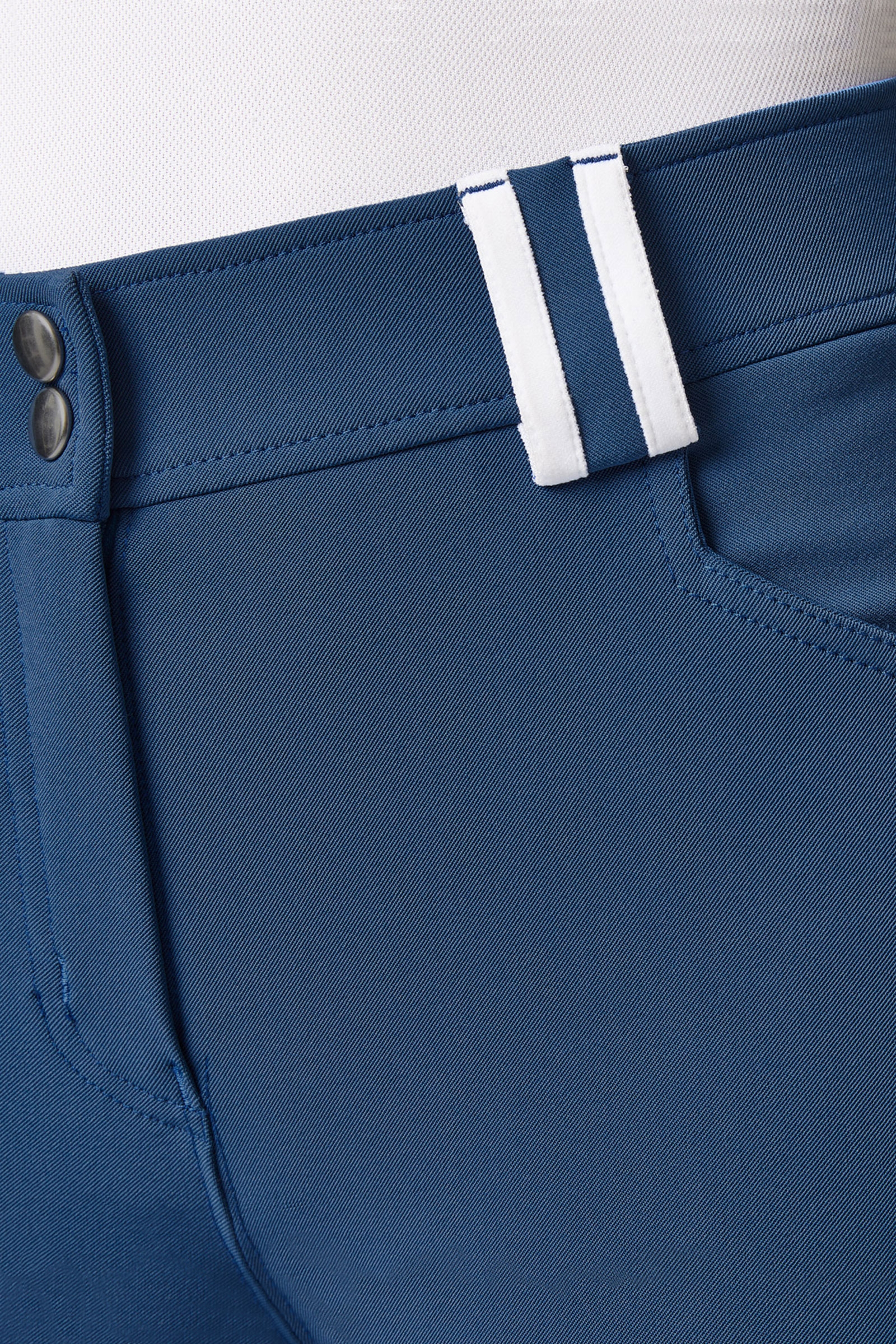 High Waist Full Seat Rijbroek met contrasterende bies, dames