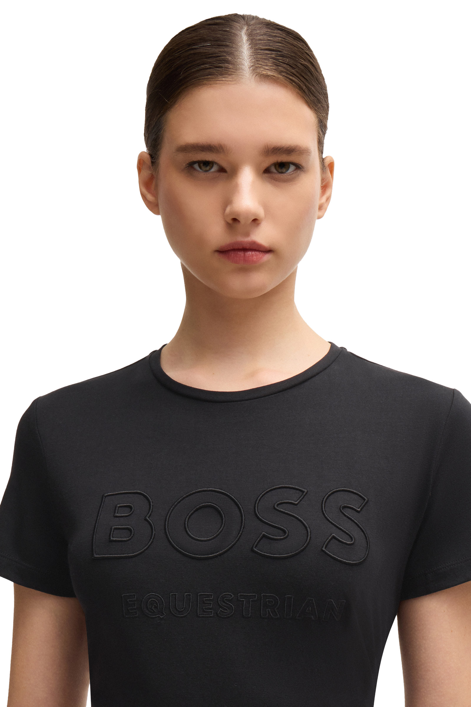 Boss Maya dames-T-shirt met borduursel