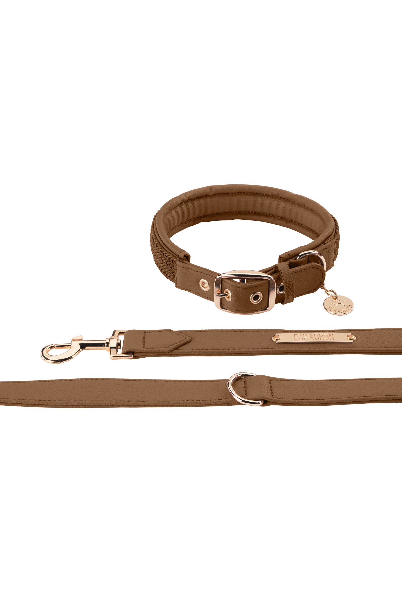 Eskadron Heritage AW24 hondenhalsband en riem set van kunstleer