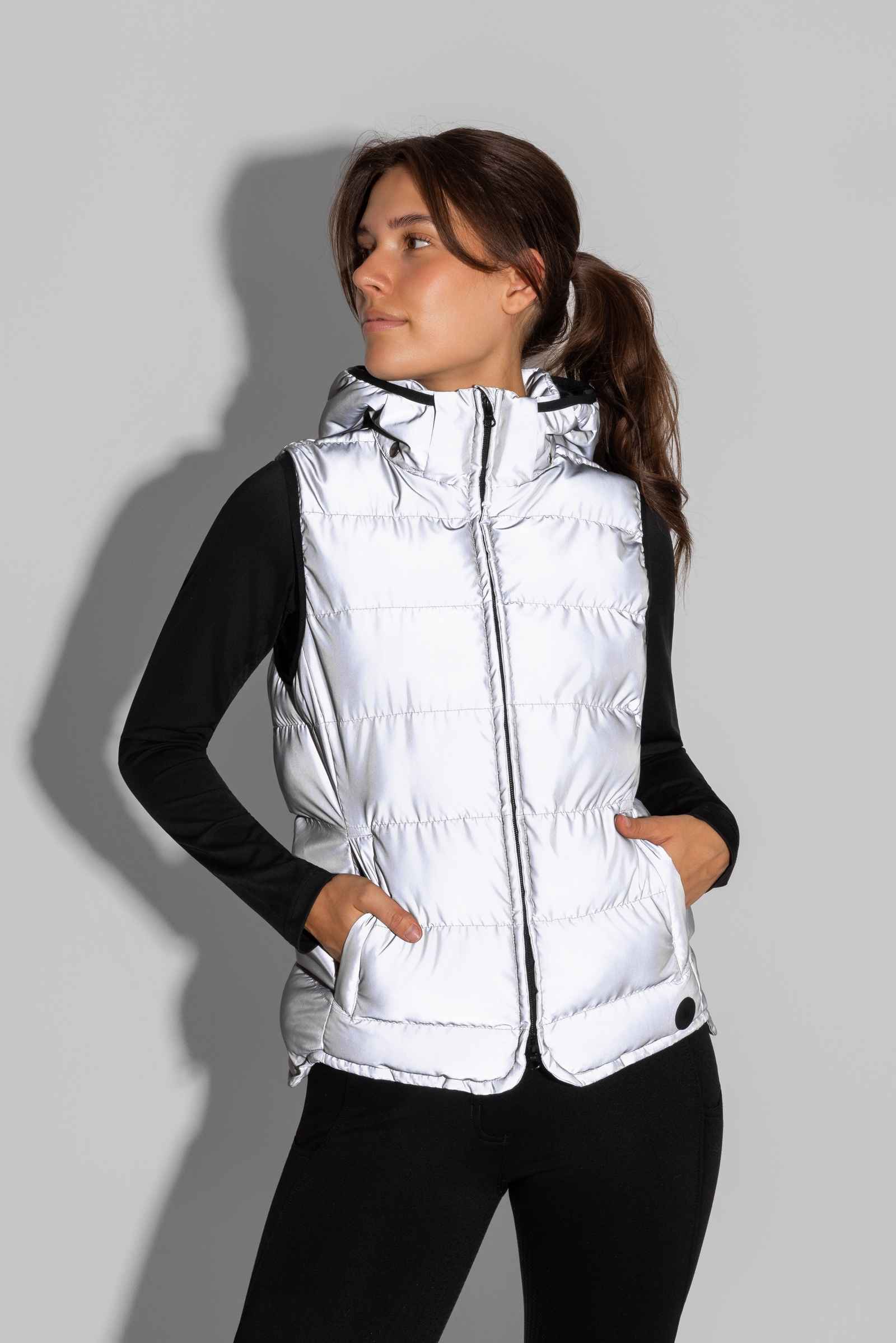 Horze Reflecterende Gevoerde Bodywarmer, dames